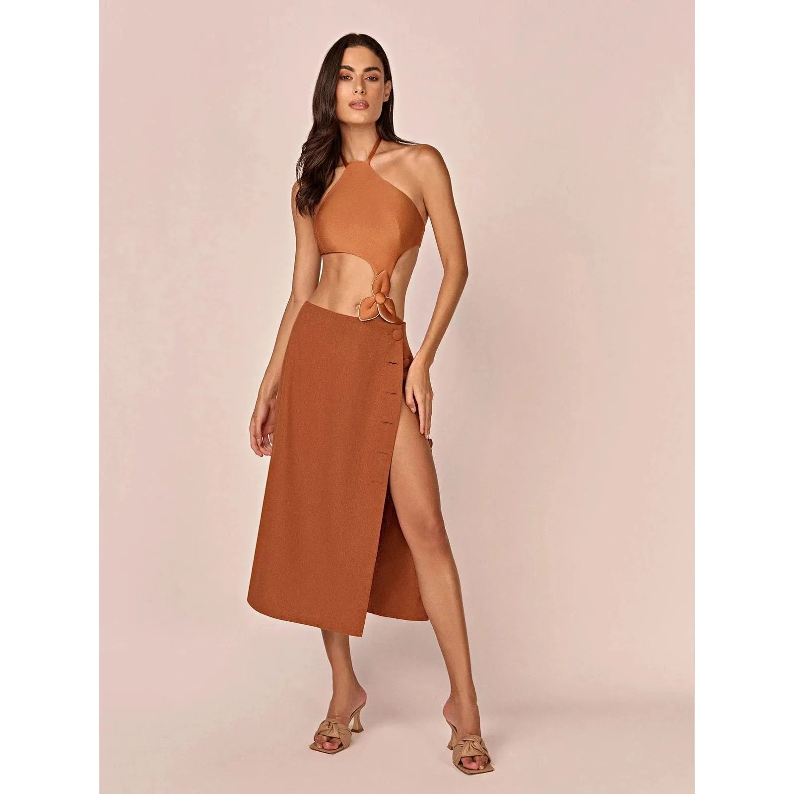 HL ONDA CARYOTA SWIMSUIT - CARAMEL