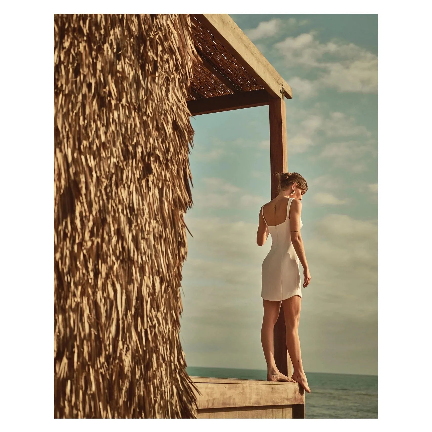 HL CIRCULOS WHITE DRESS