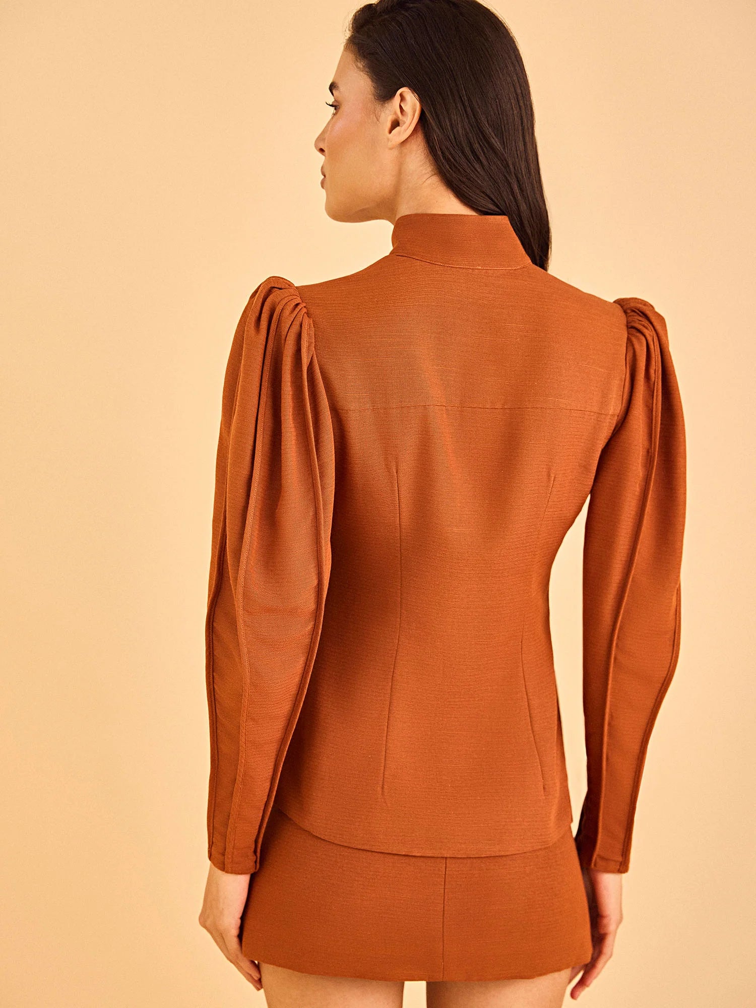HL FENDA MINI SKIRT - BROWN