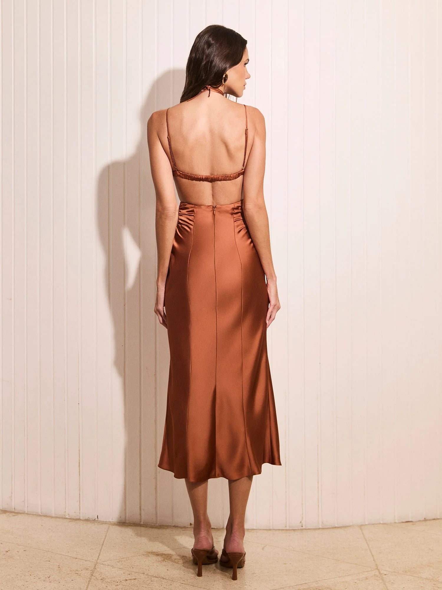 HL MIDI BRONZE DRESS
