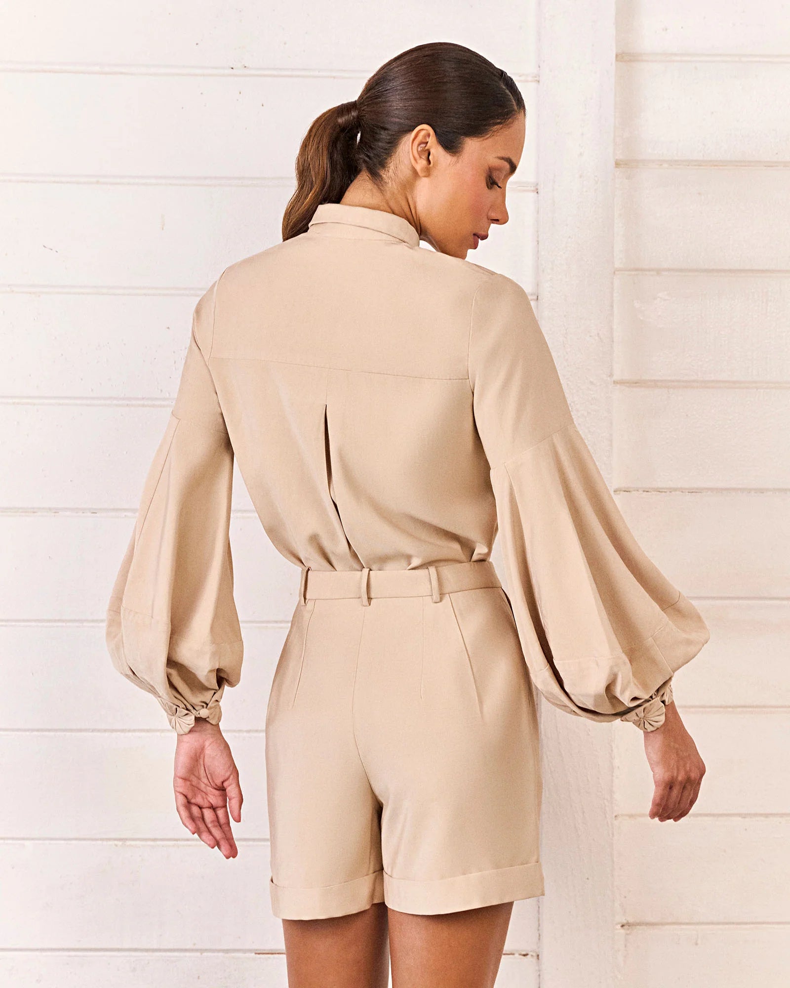 HL PUNHO FUXICO SHIRT - BEIGE