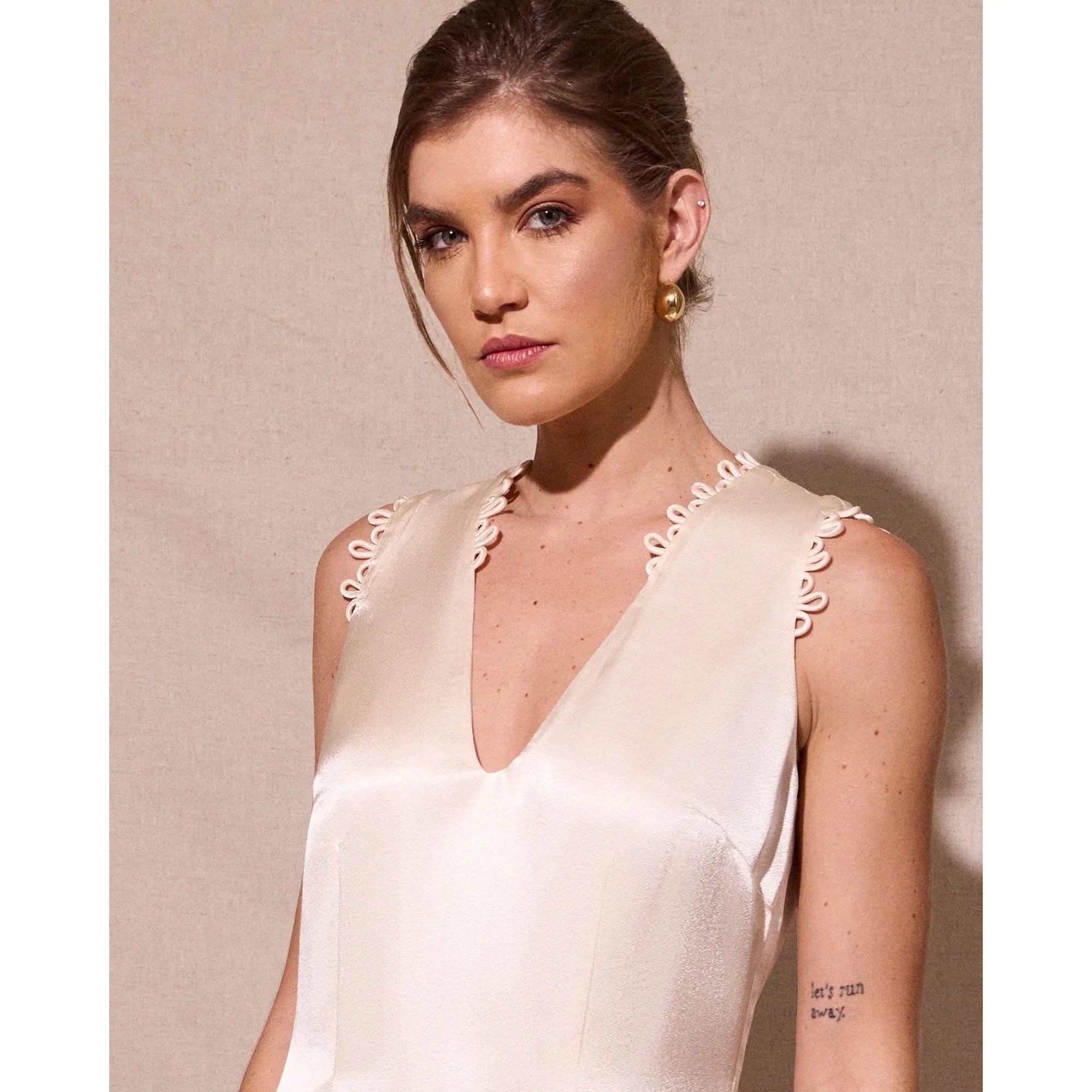 HL ROLOTES SATIN DRESS