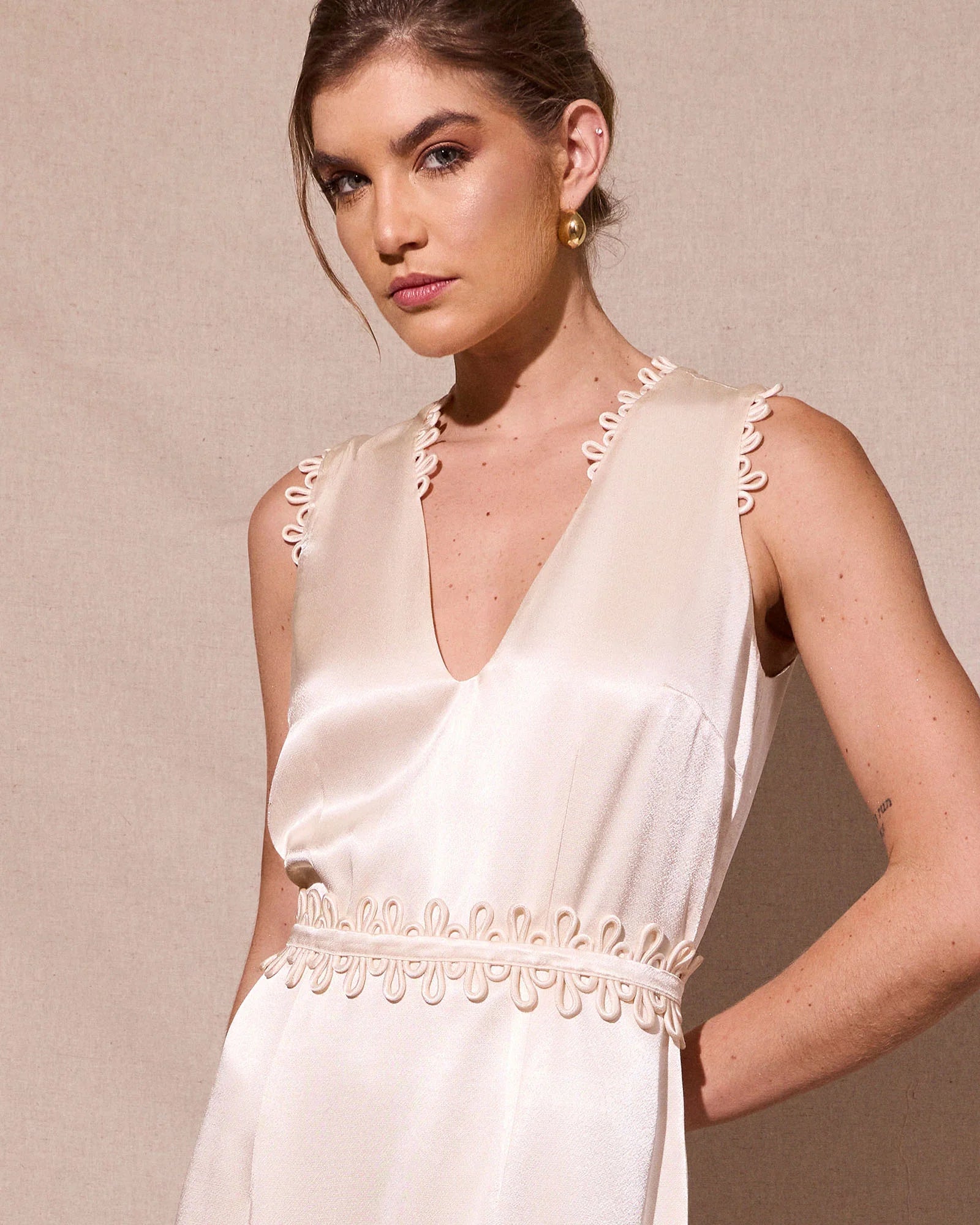 HL ROLOTES SATIN DRESS