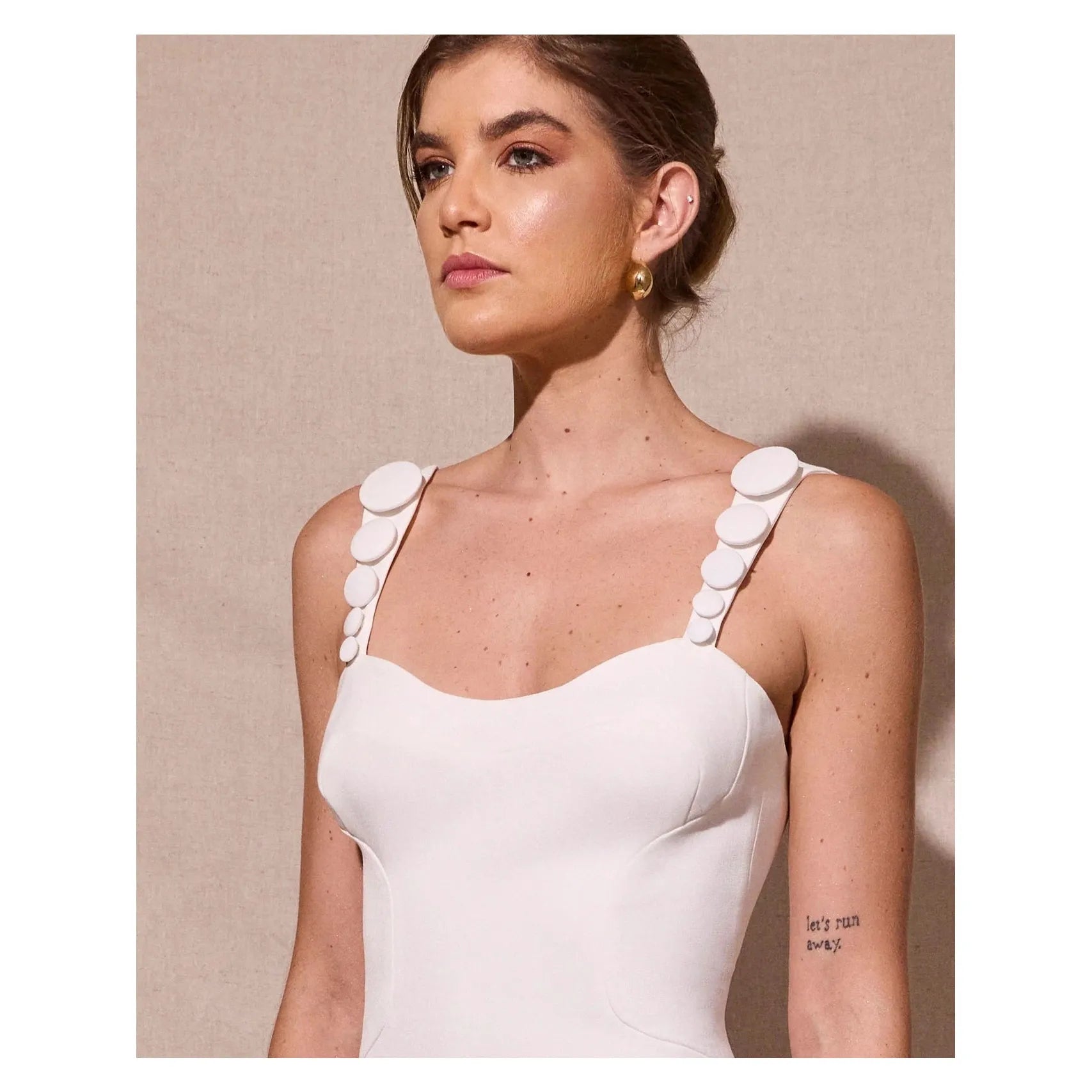 HL CIRCULOS WHITE DRESS