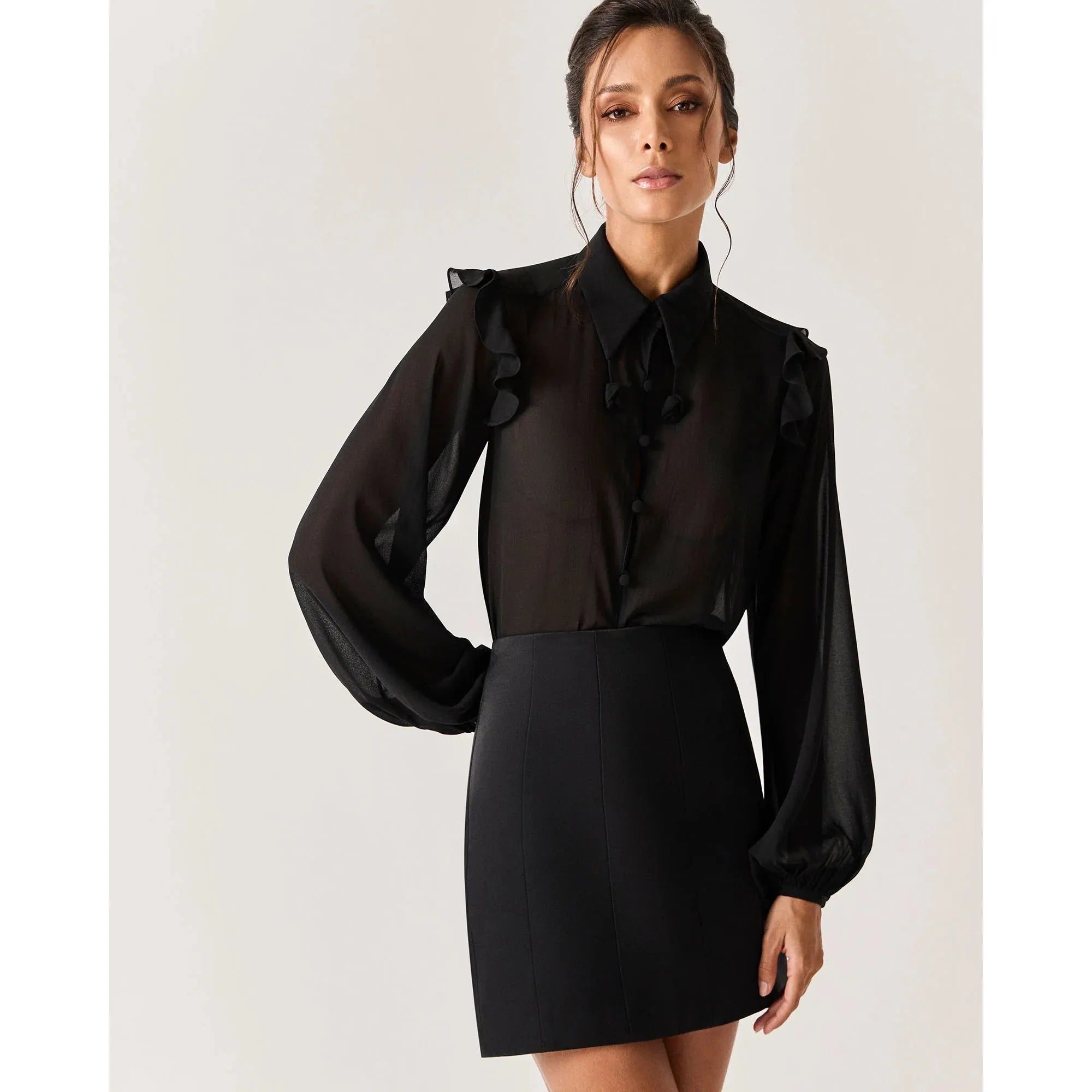 HL CAULE SKIRT BLACK