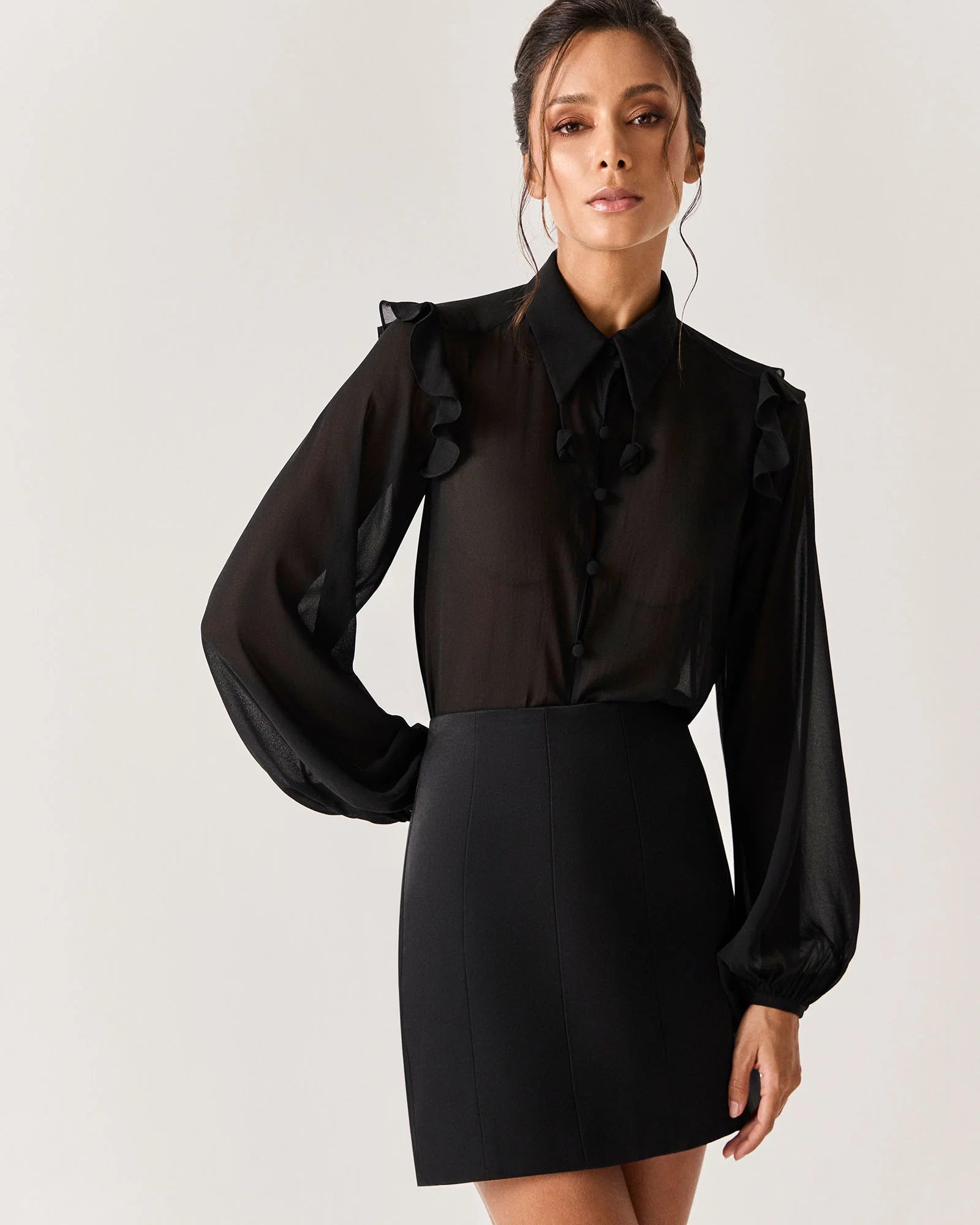 HL CAULE SKIRT - BLACK