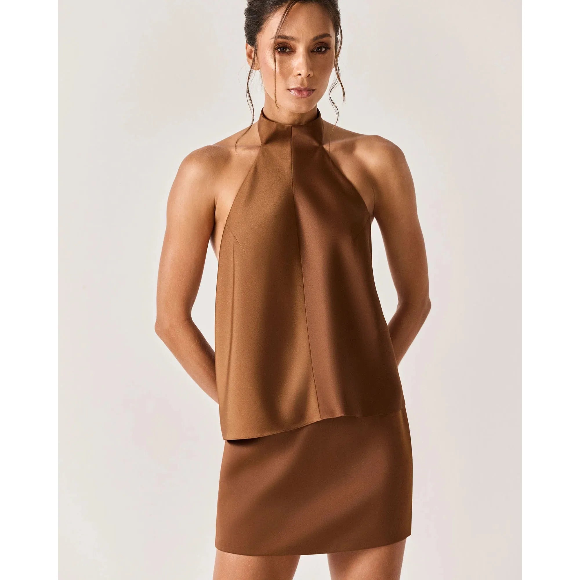 HL LAMPARINA TOP - BROWN