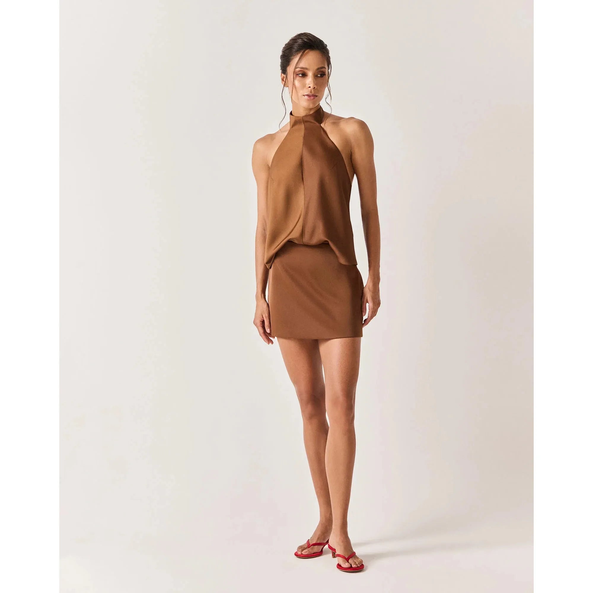 HL LAMPARINA TOP - BROWN