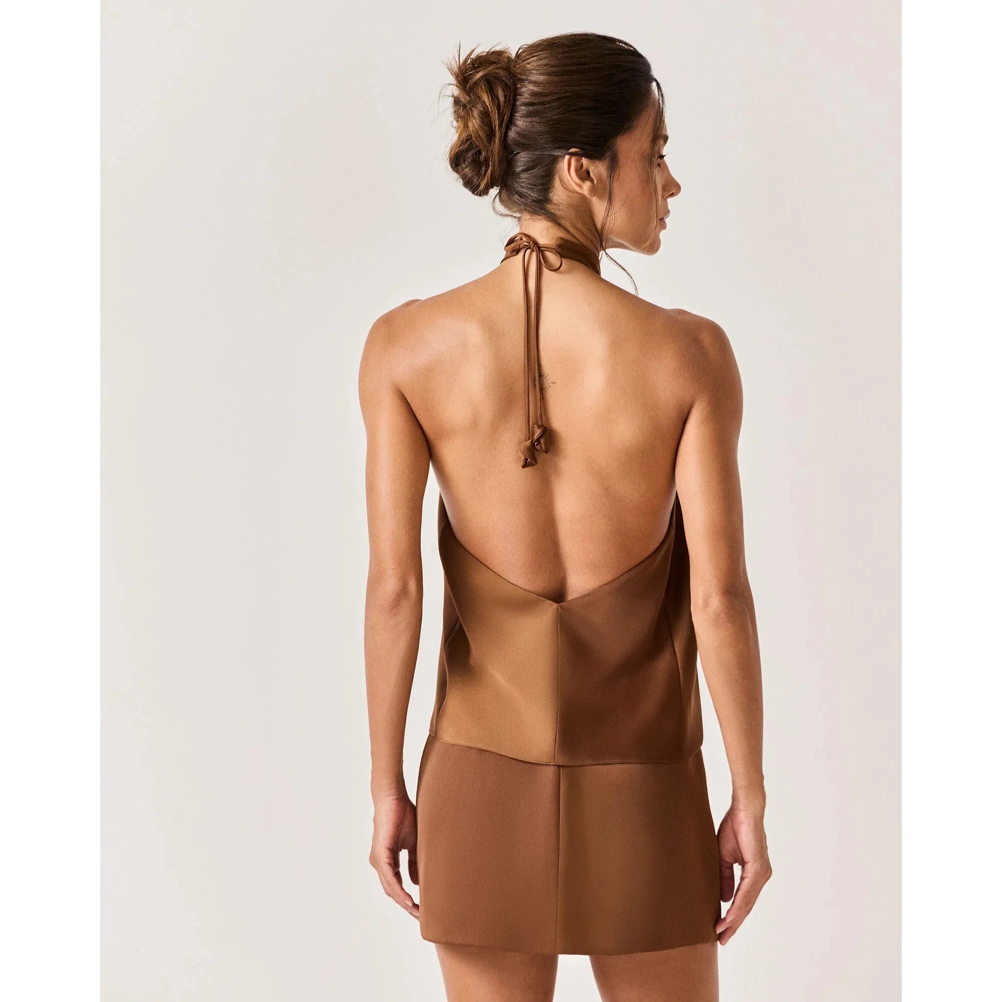 HL MINI ESSENCIAL SKIRT - BROWN