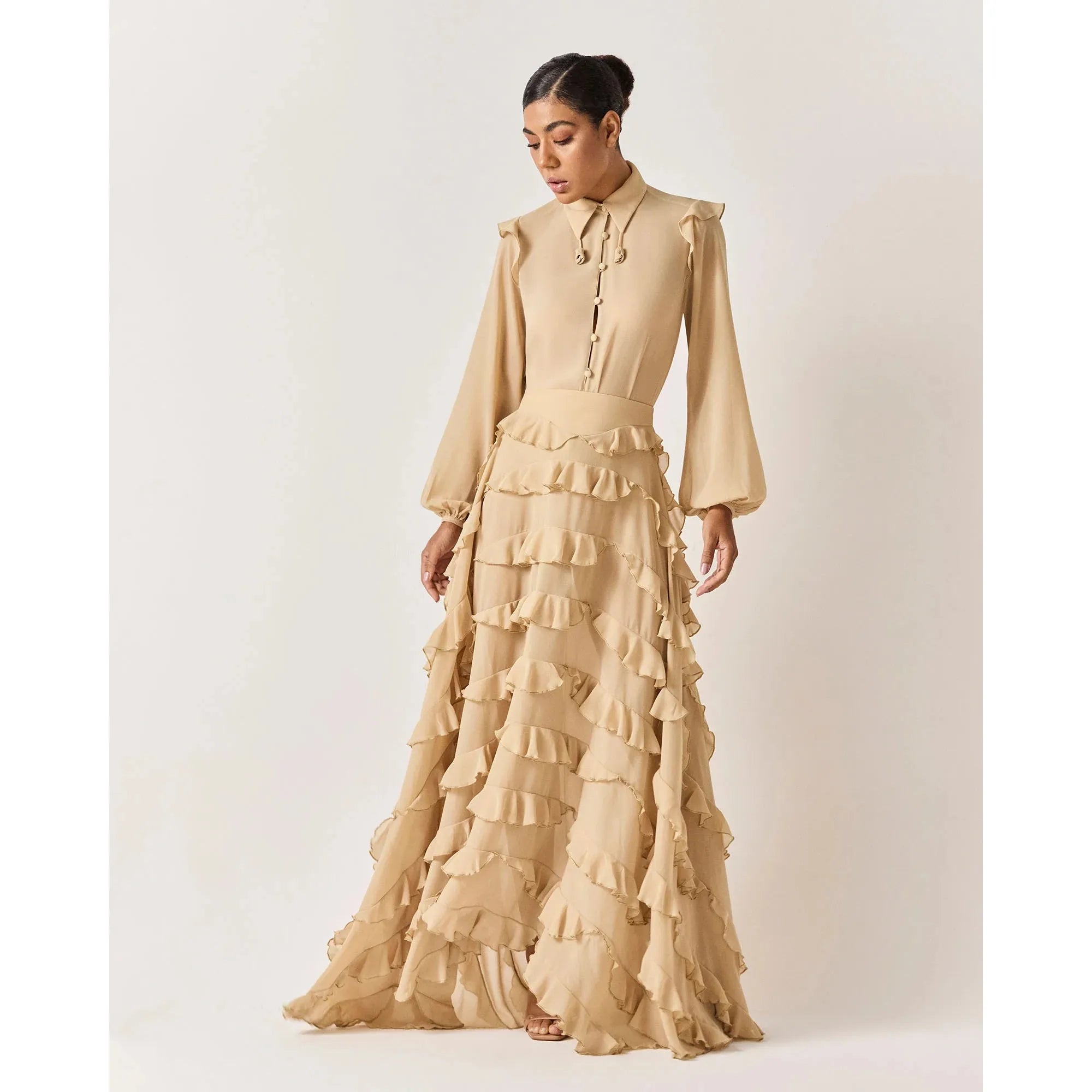 HL RIACHO SKIRT - BEIGE