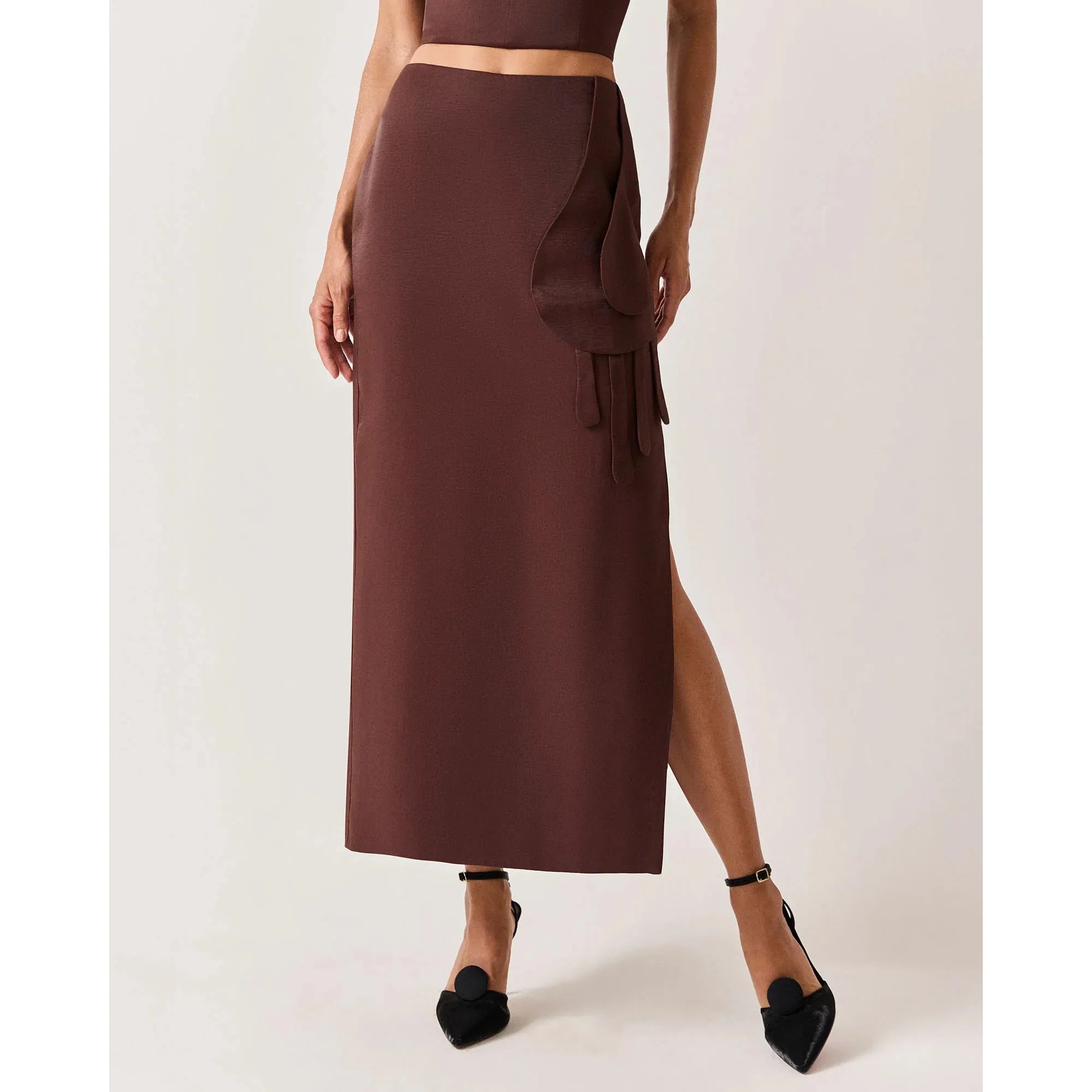 HL MAGELAN SKIRT - CAFE