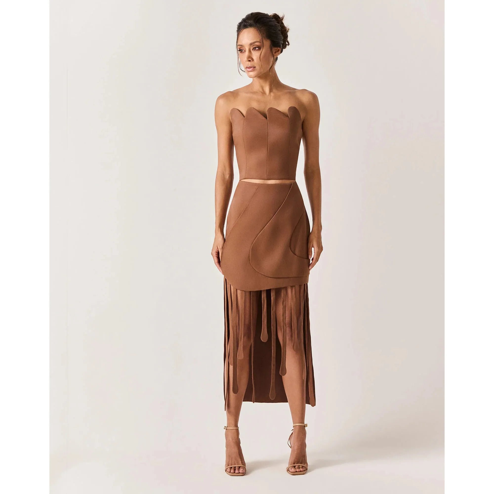 HL MAGELAN SKIRT - BROWN