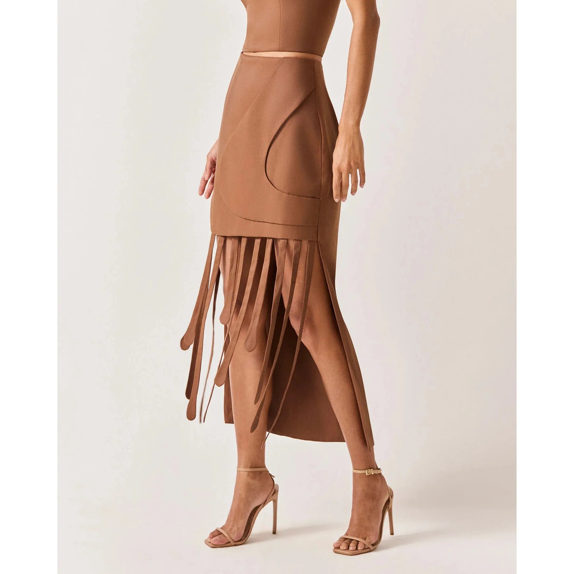 HL MAGELAN SKIRT - BROWN
