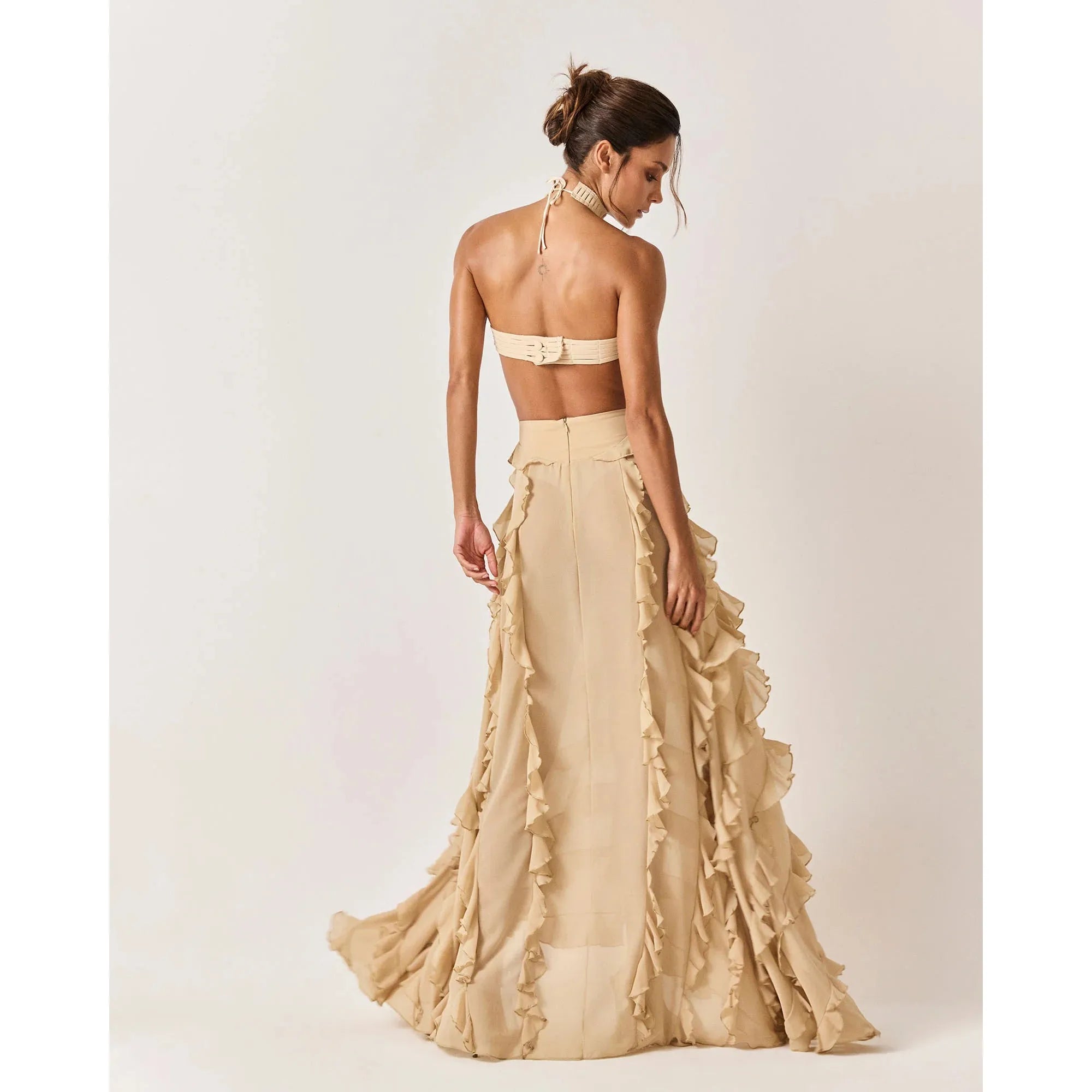 HL RIACHO SKIRT - BEIGE