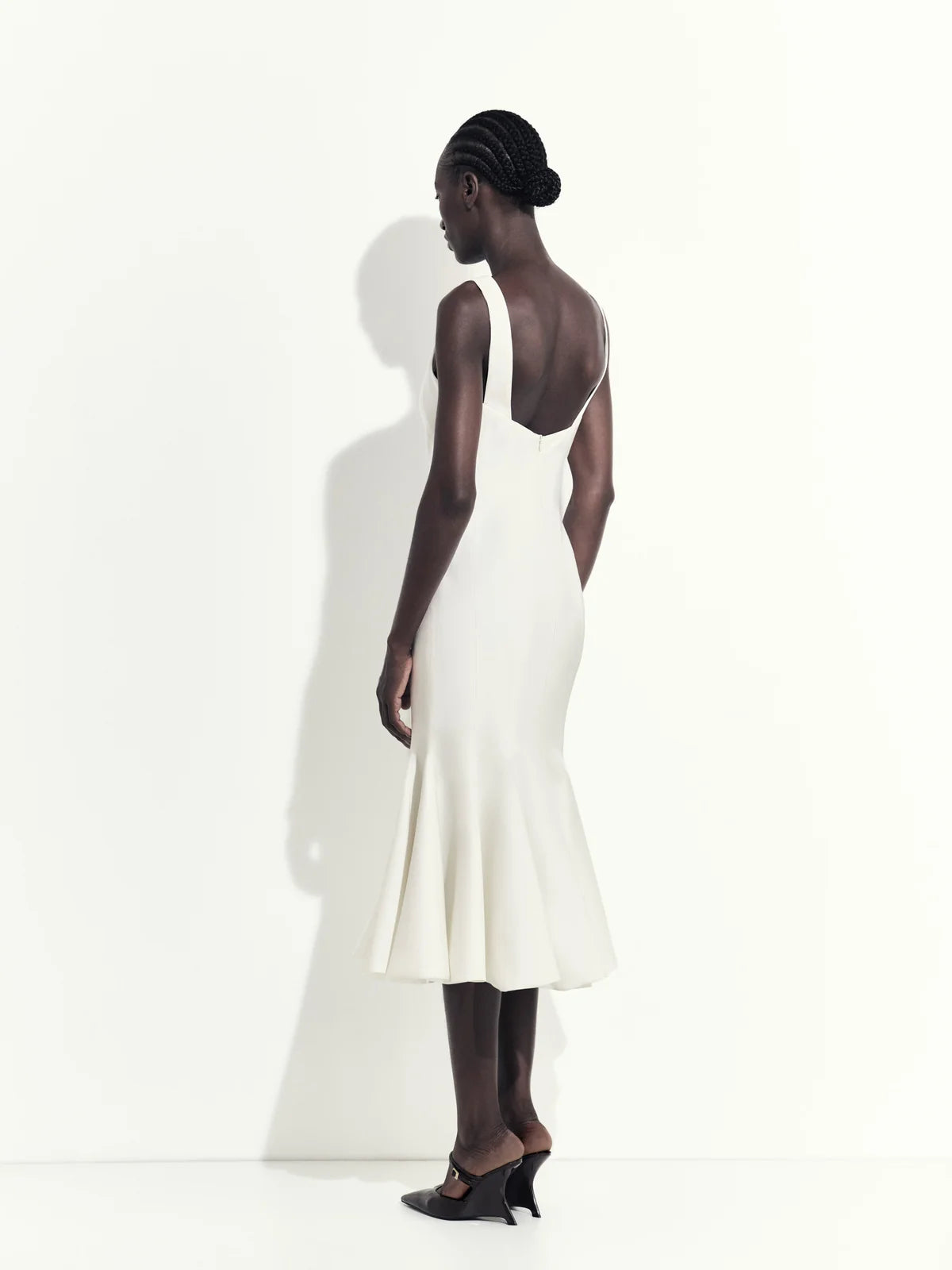 HL SILHOUETTE ATELIE DRESS - WHITE