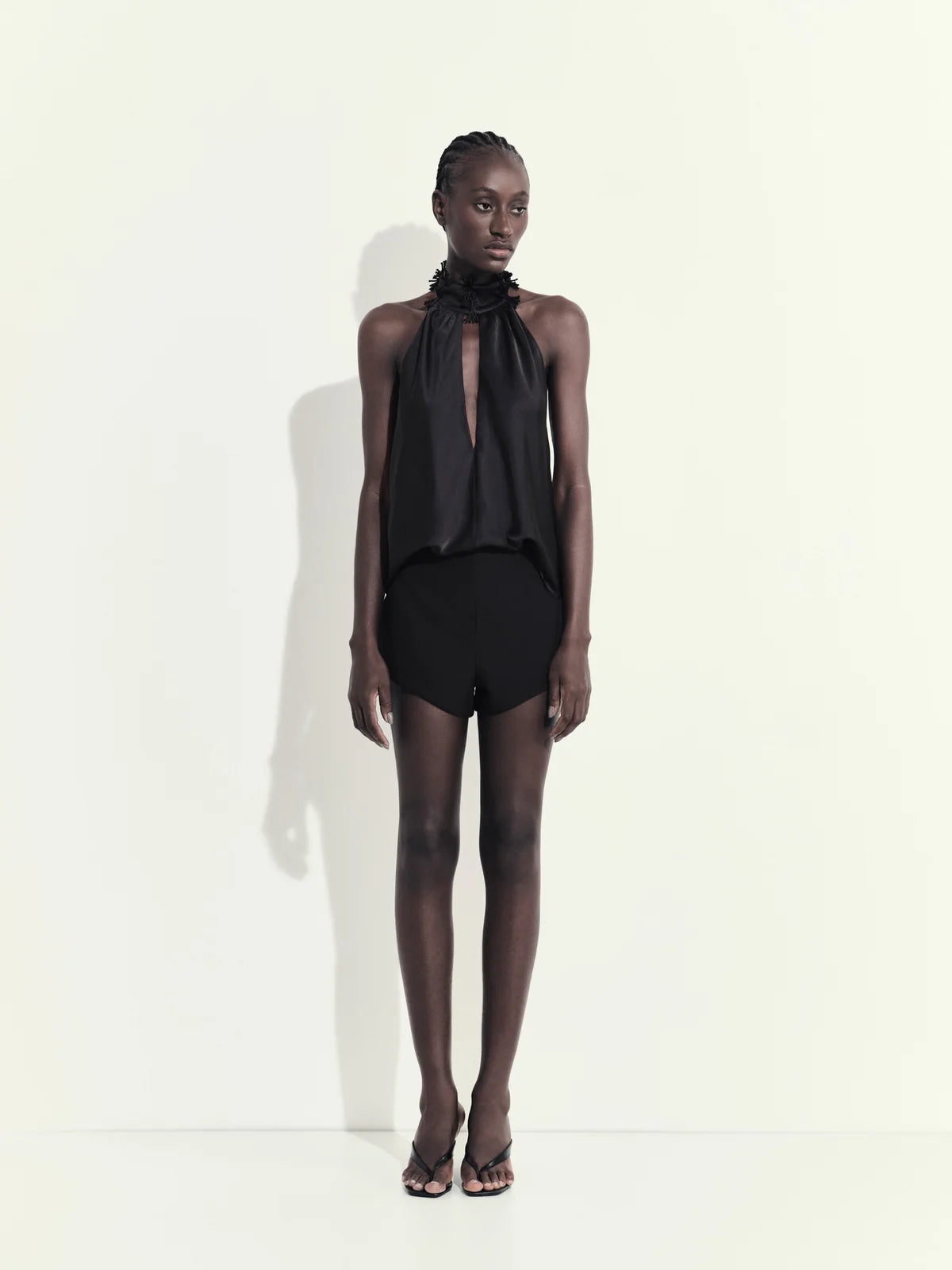 HL ATELIE GOLA BLOUSE - BLACK