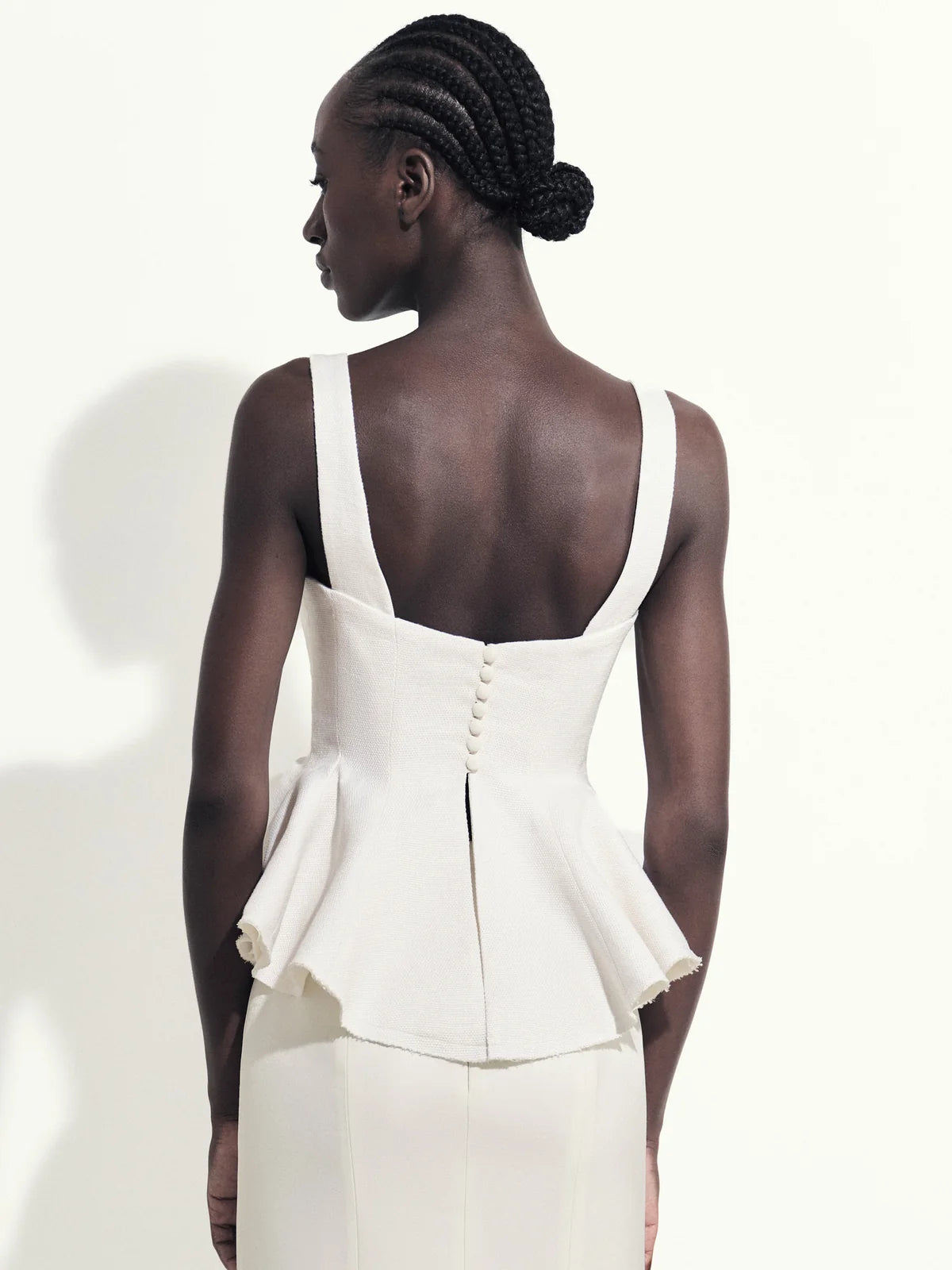 HL ATELIE SILHOUETTE BLOUSE - WHITE