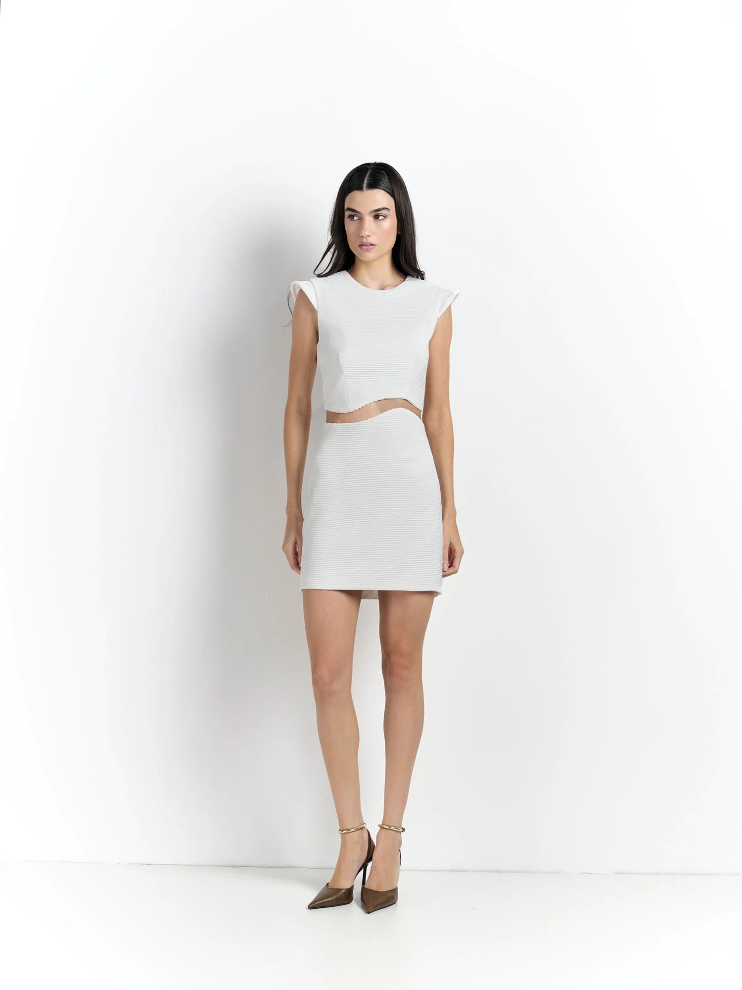 HL MOULAGE SKIRTR - WHITE