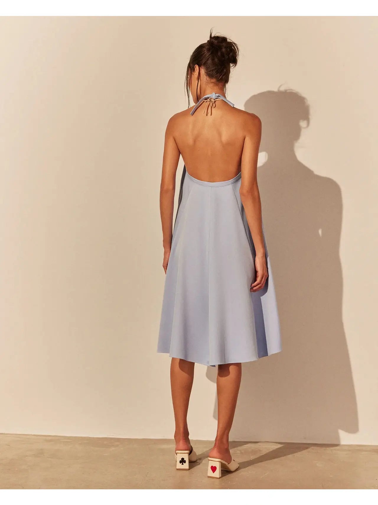 HL MIDI SKIRT FULL LOOK - BLUE