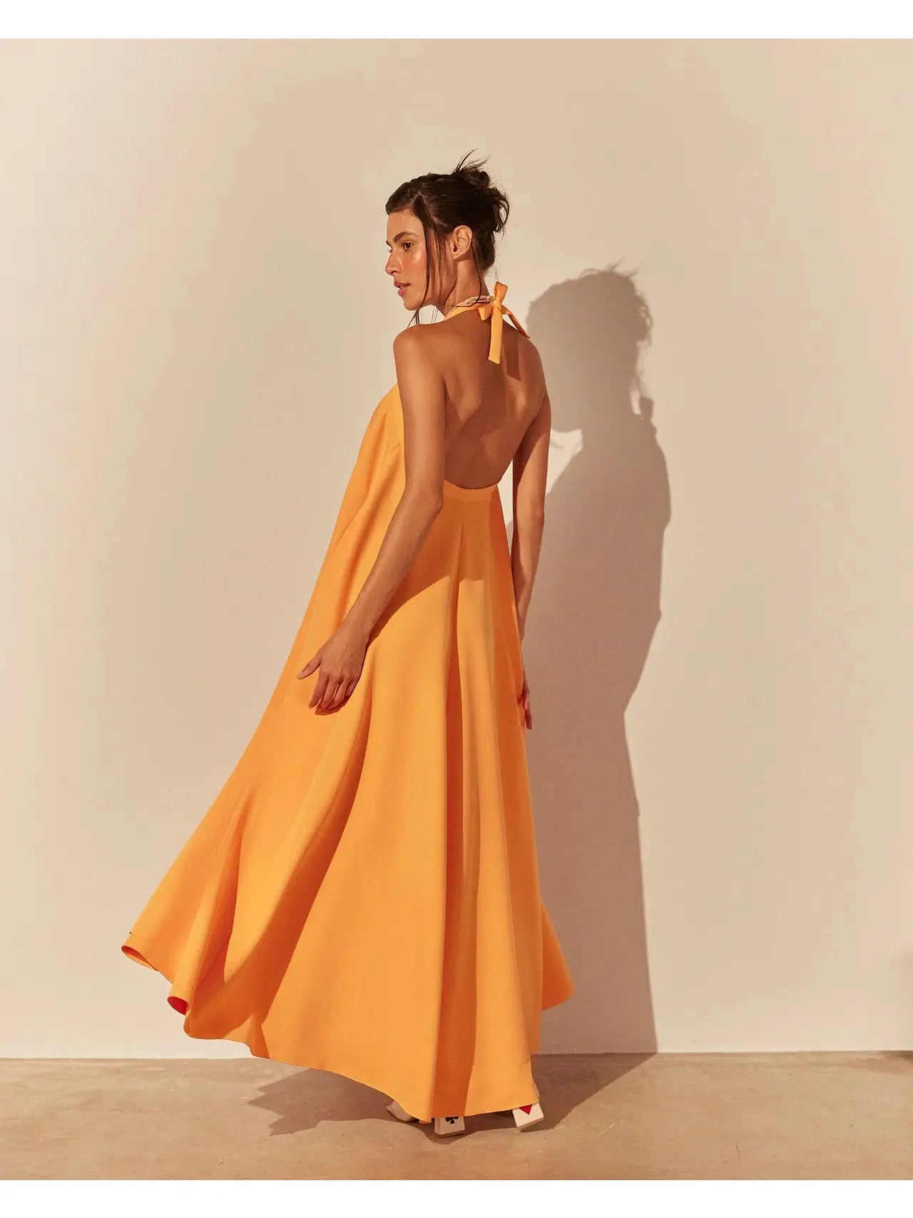 FULL LOOK LONG SKIRT ORANGE