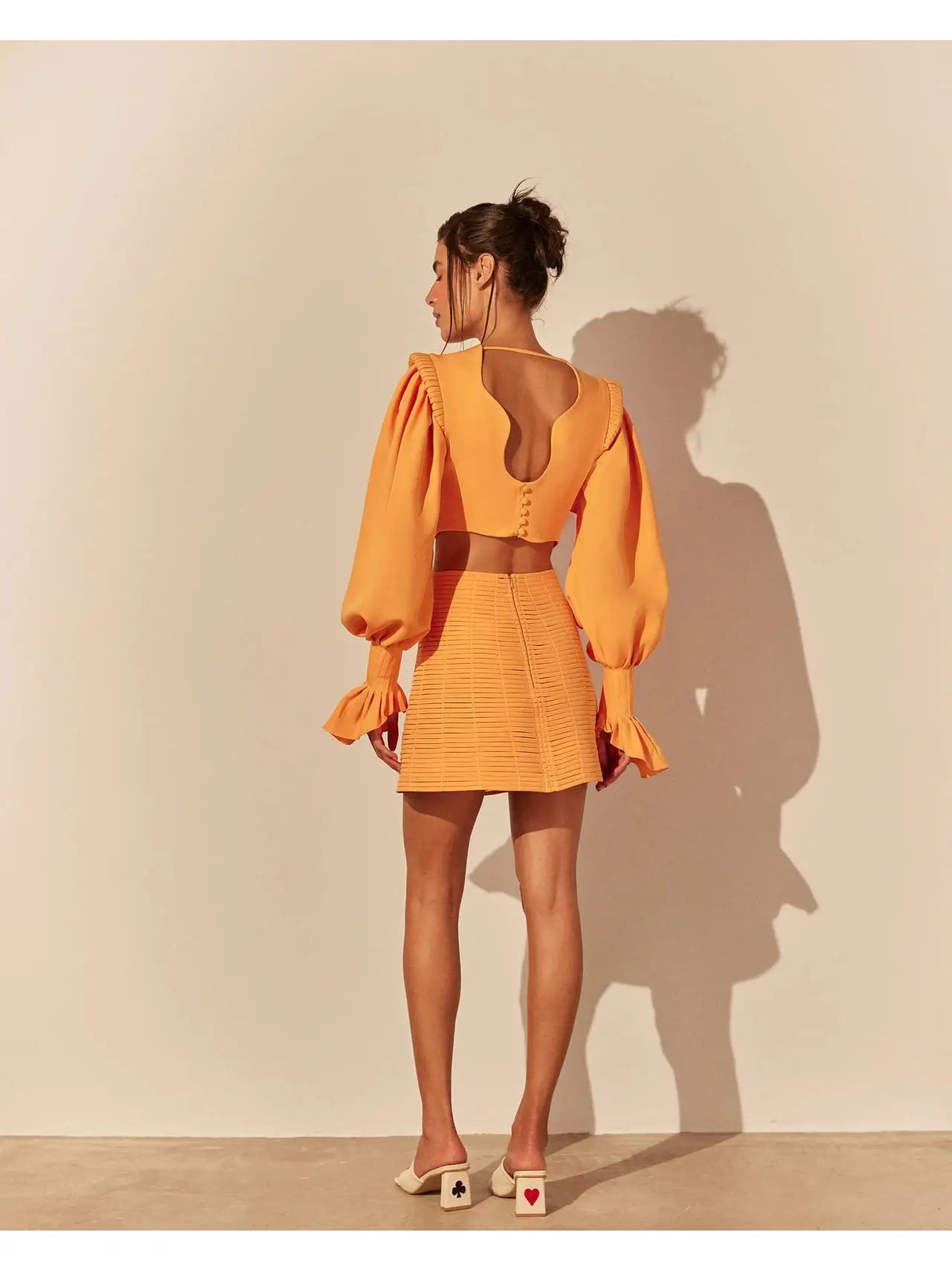 TRAMA CORINGA SKIRT ORANGE