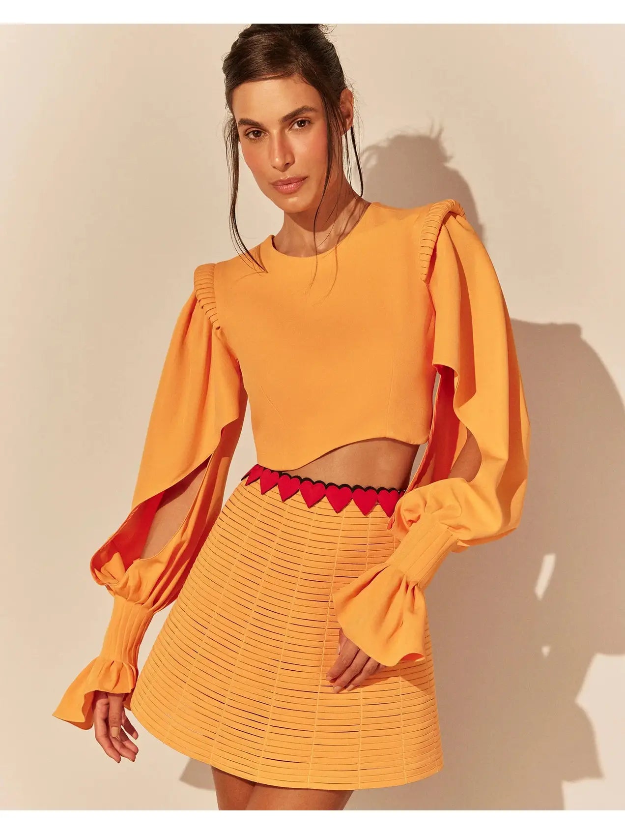 TRAMA CORINGA SKIRT ORANGE