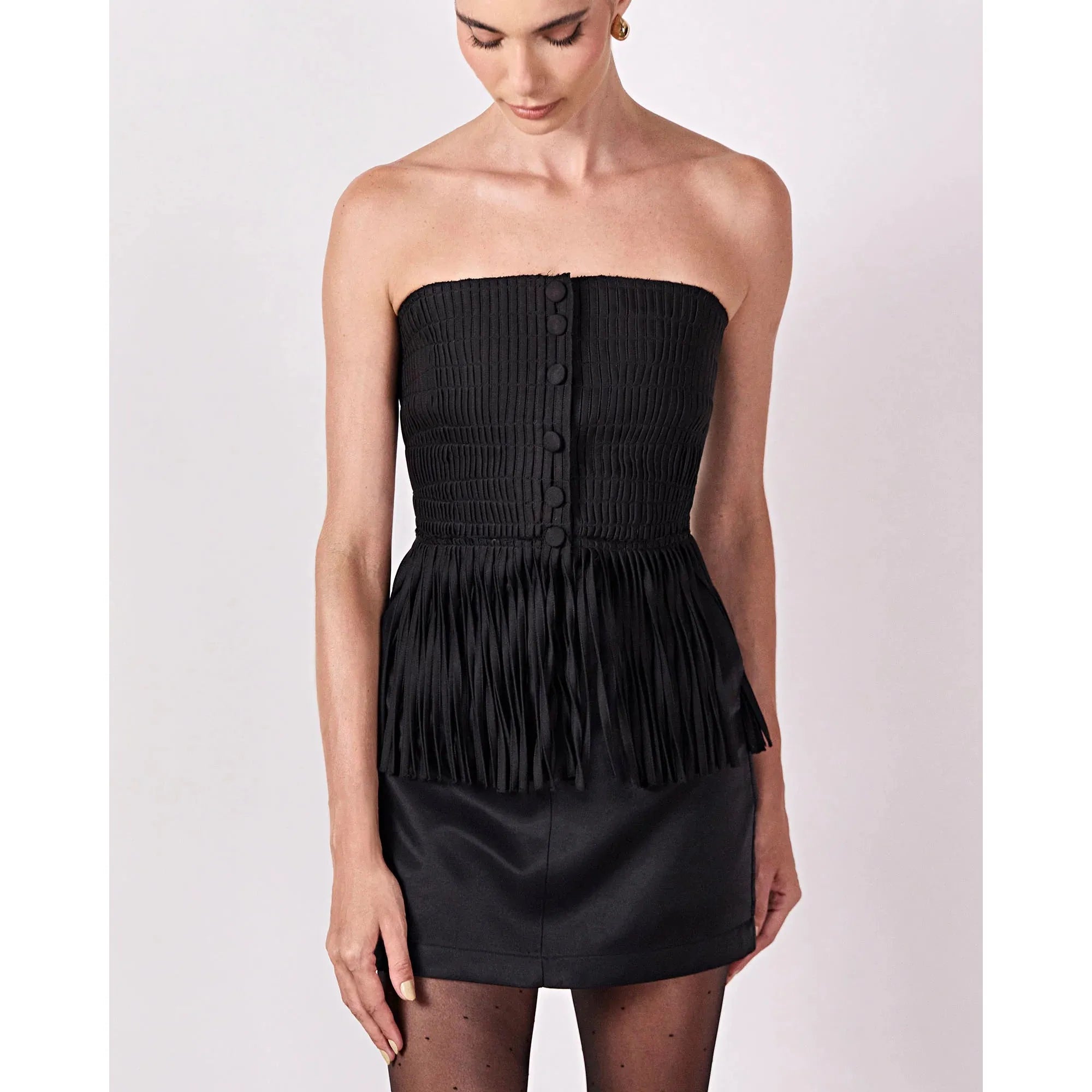 HL SHORT ESSENTIAL SKIRTN - BLACK