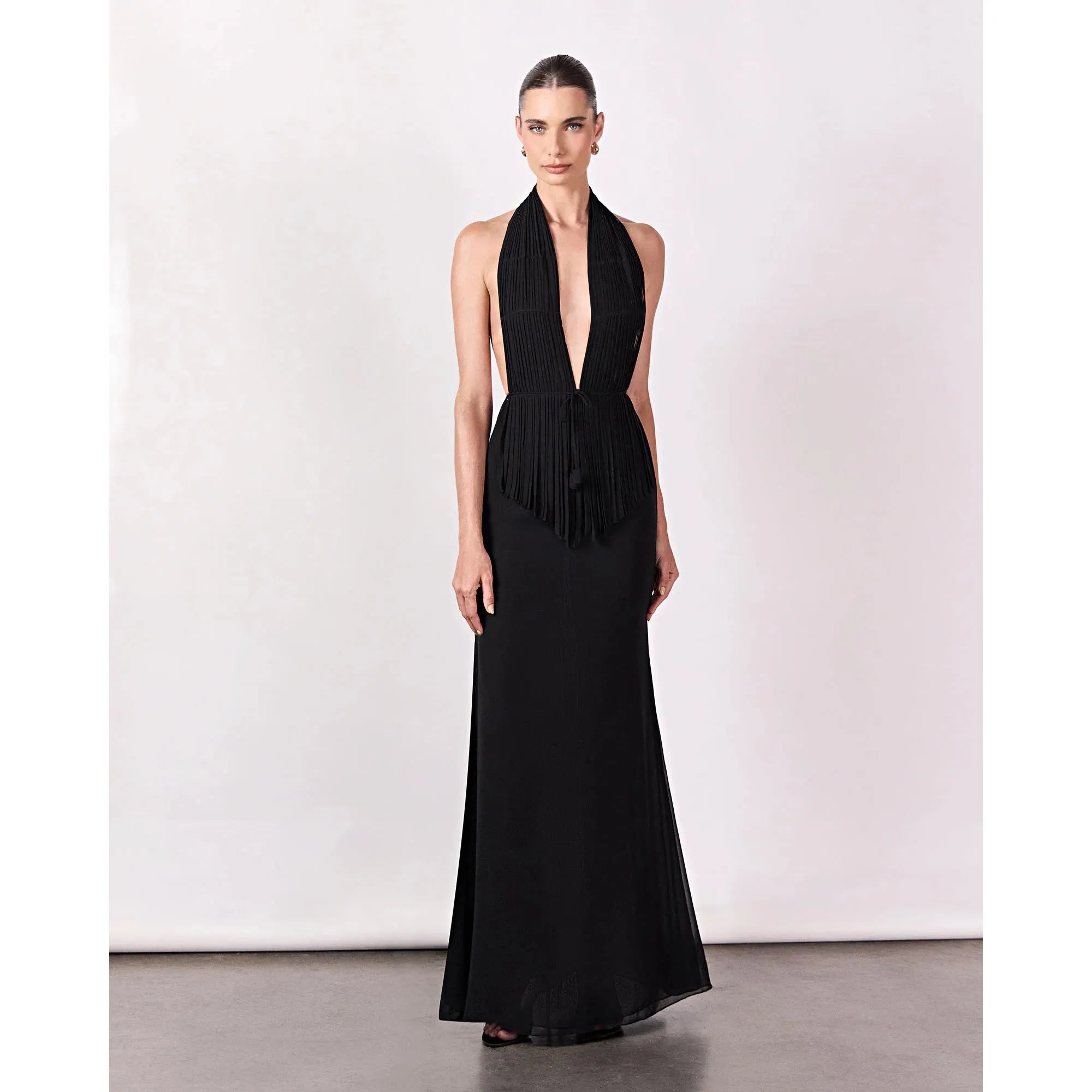 HL MERMAID LONG BLACK SKIRT