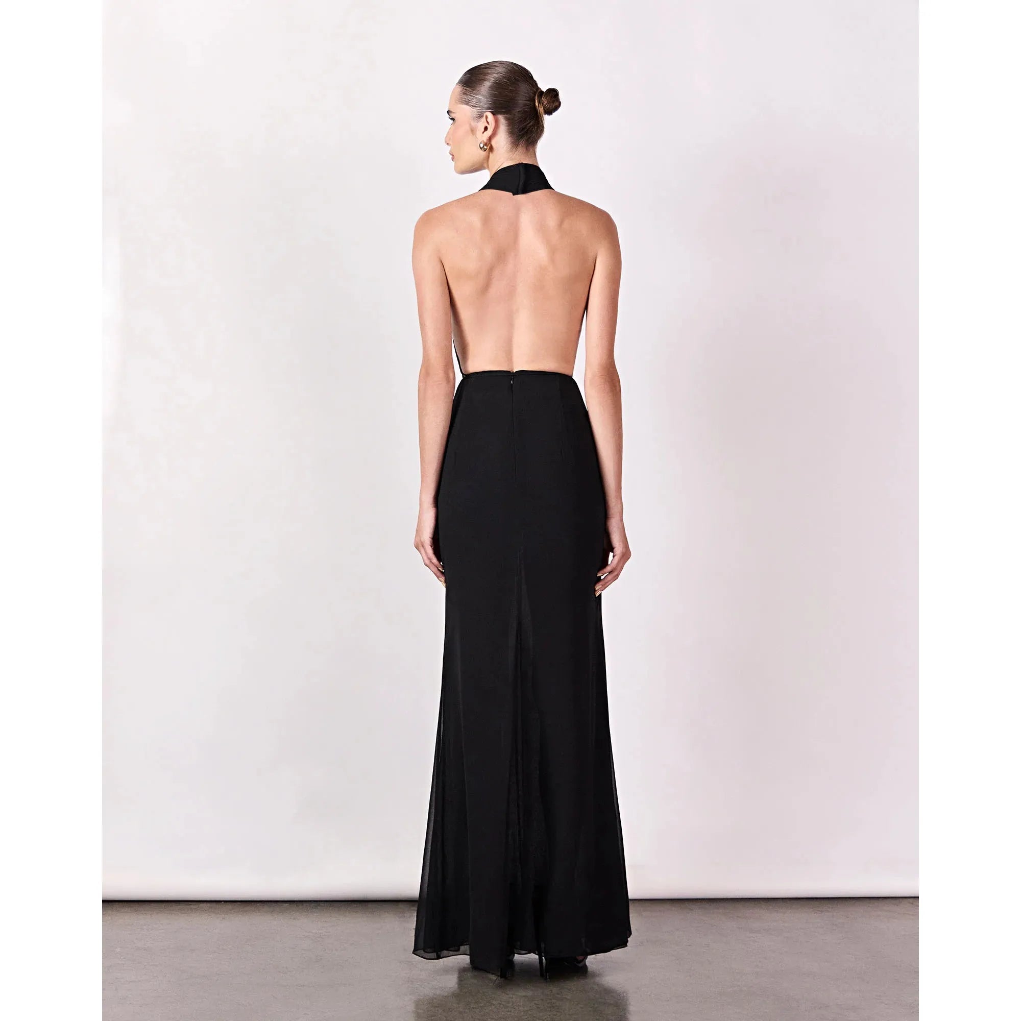 HL MERMAID LONG BLACK SKIRT