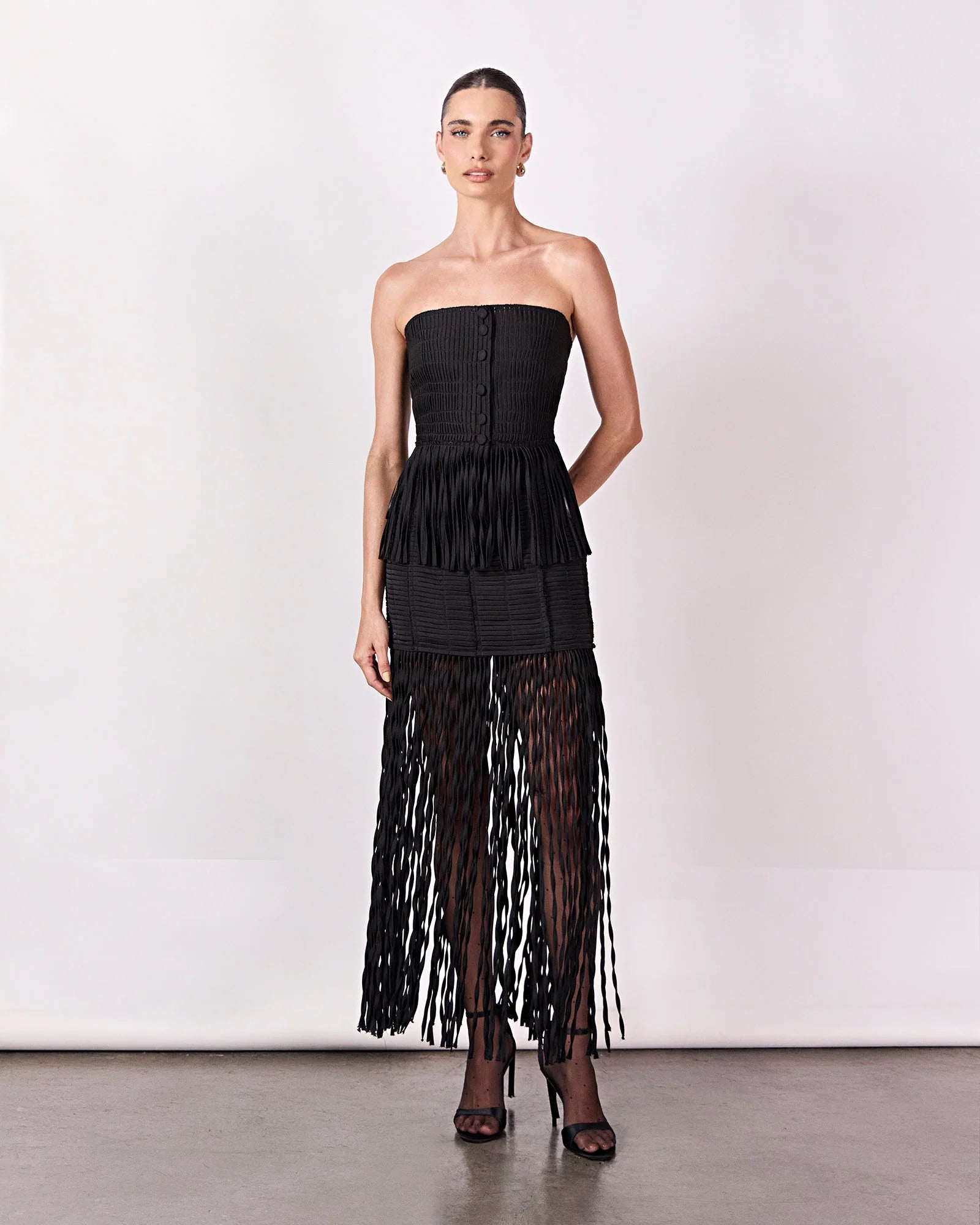 HL TRAMA CIPO SKIRT -BLACK