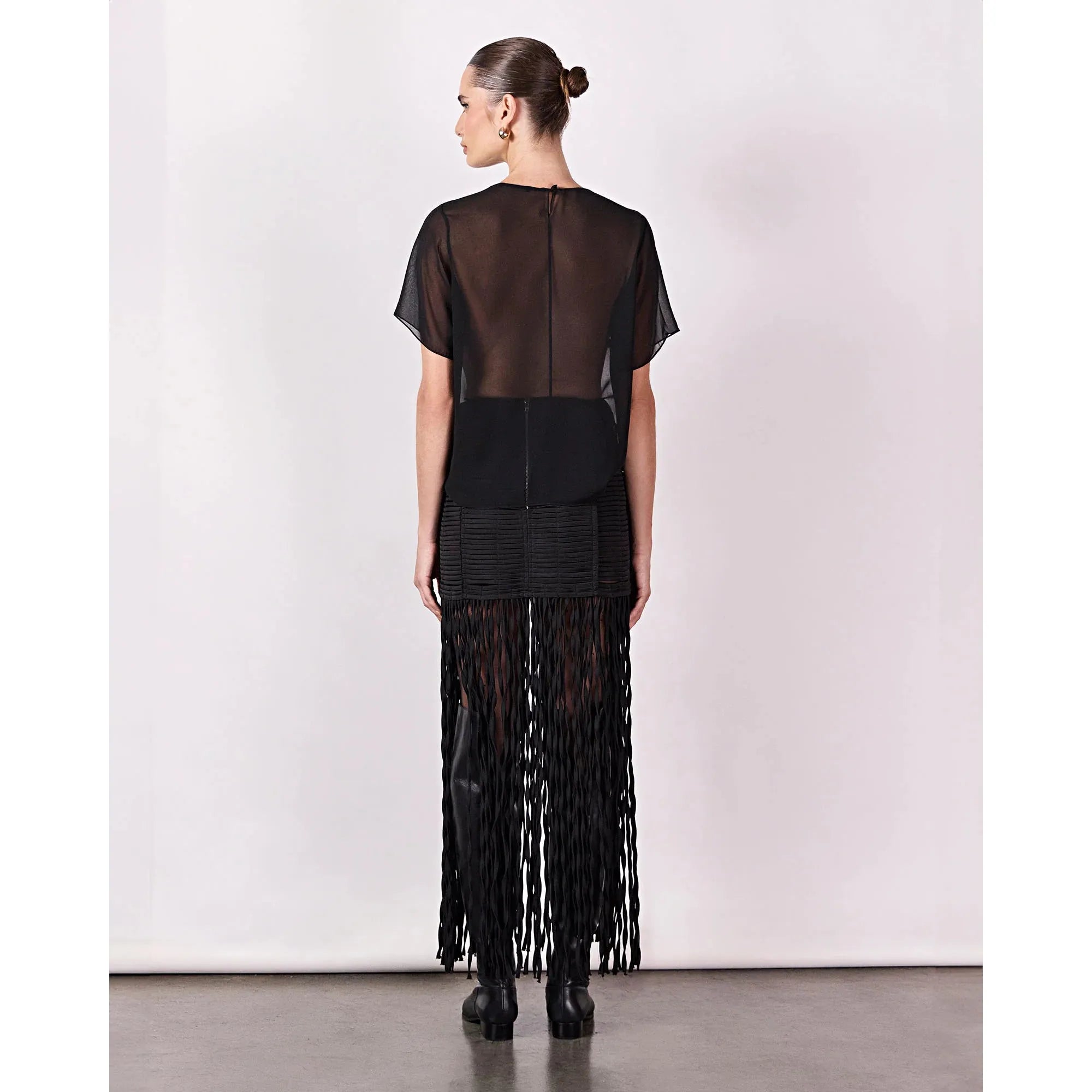 HL TRAMA CIPO SKIRT | BLACK