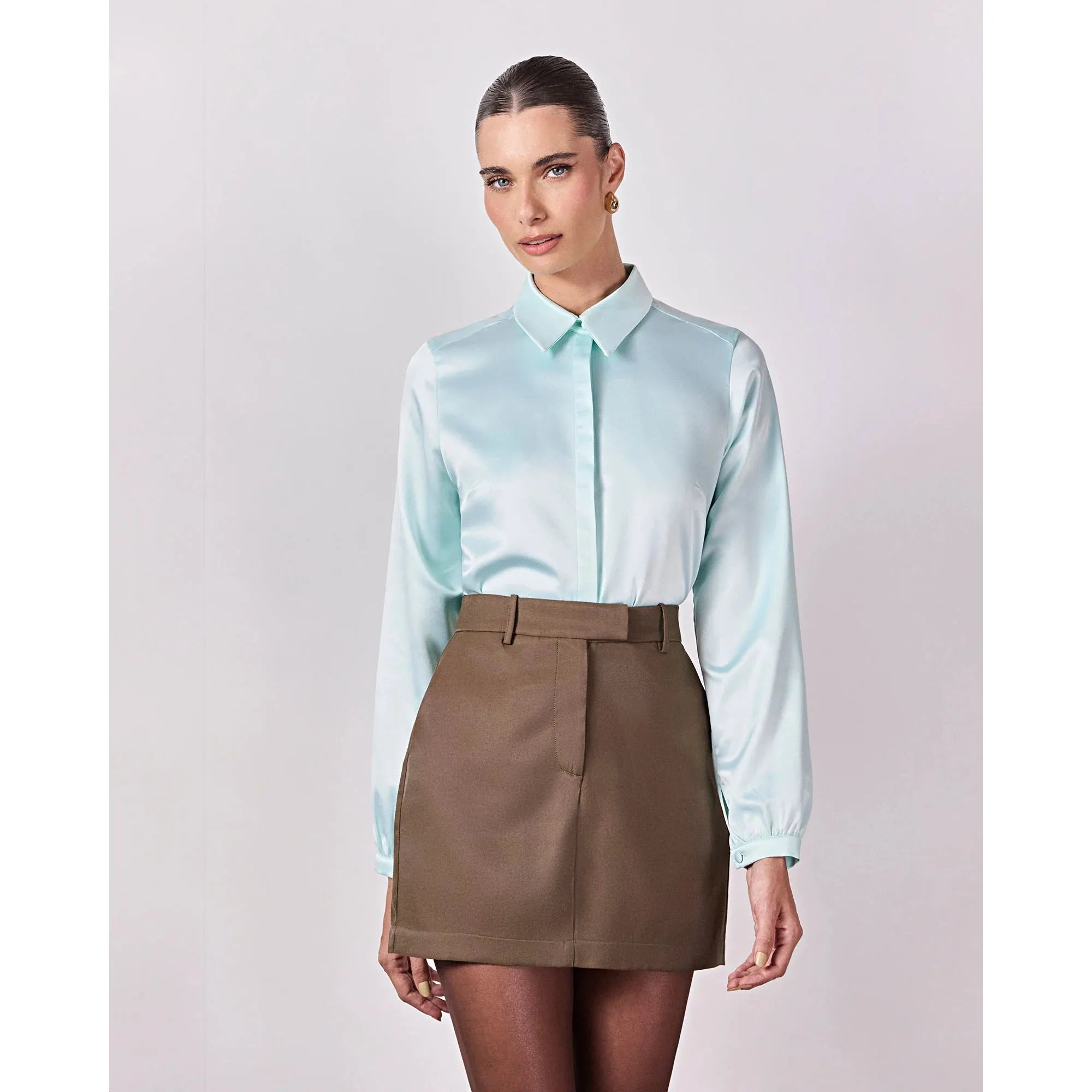 HL SHORT ESSENTIAL SKIRTN - GREEN