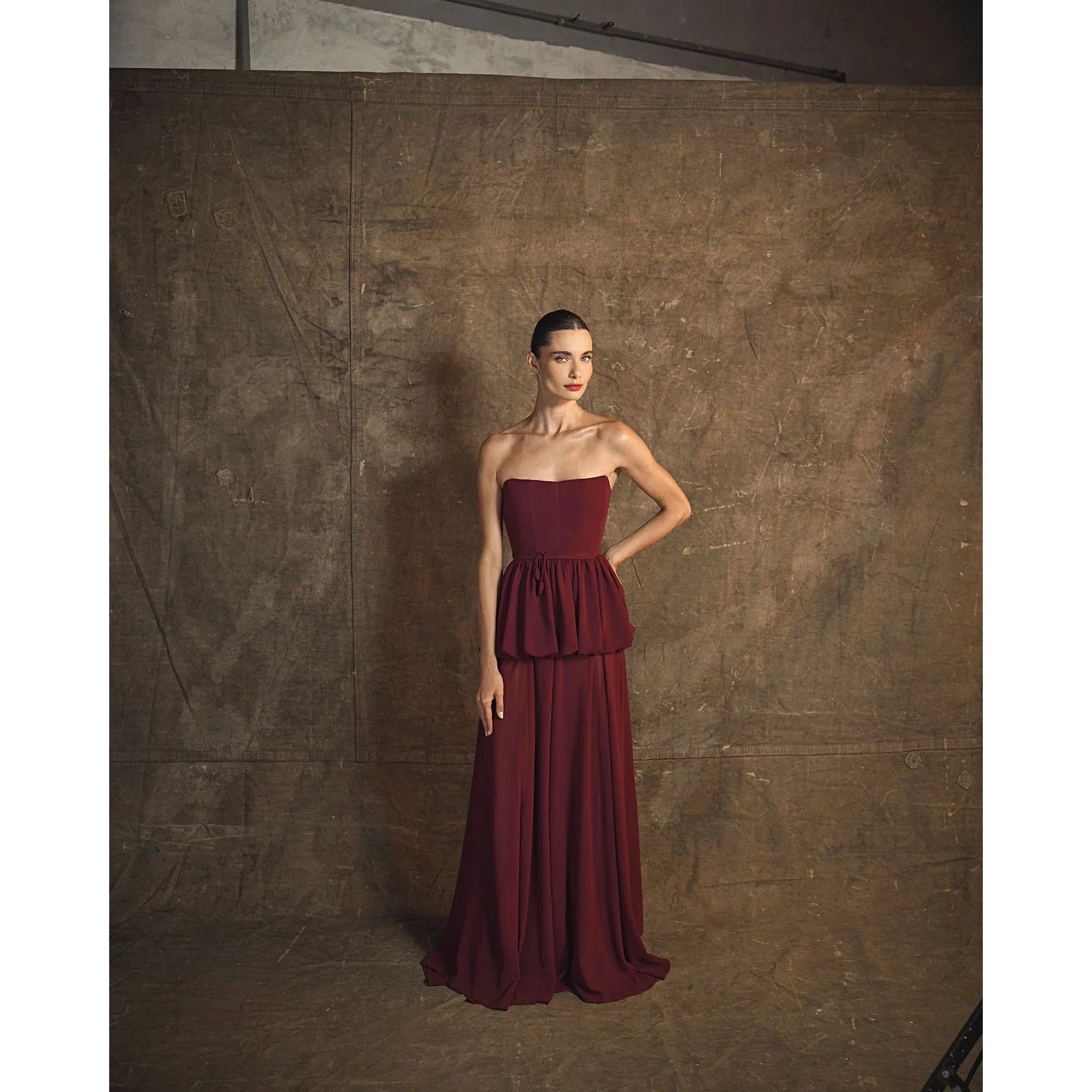 HL LONG CAULE DRESS