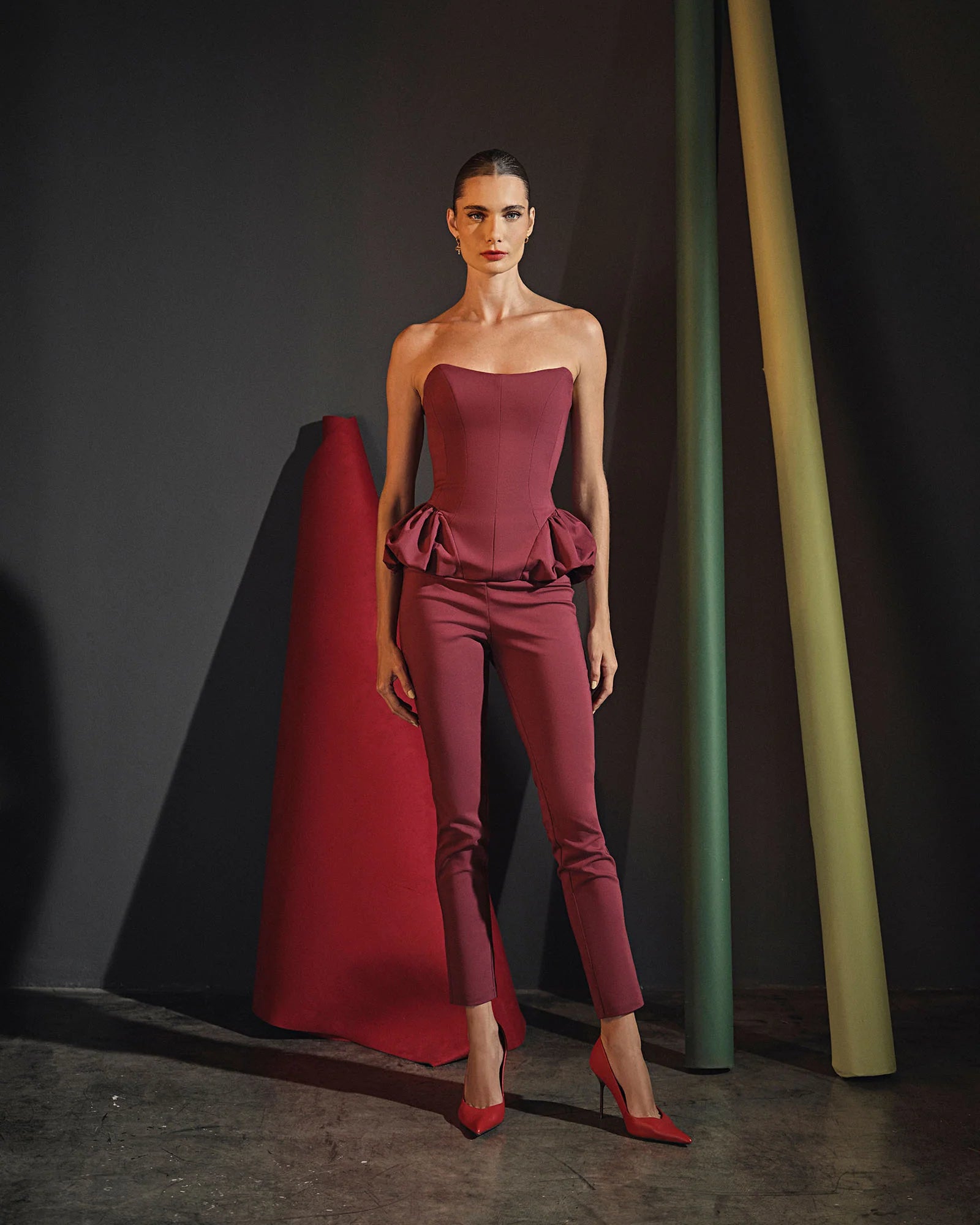 HL CAULE PANTS - WINE