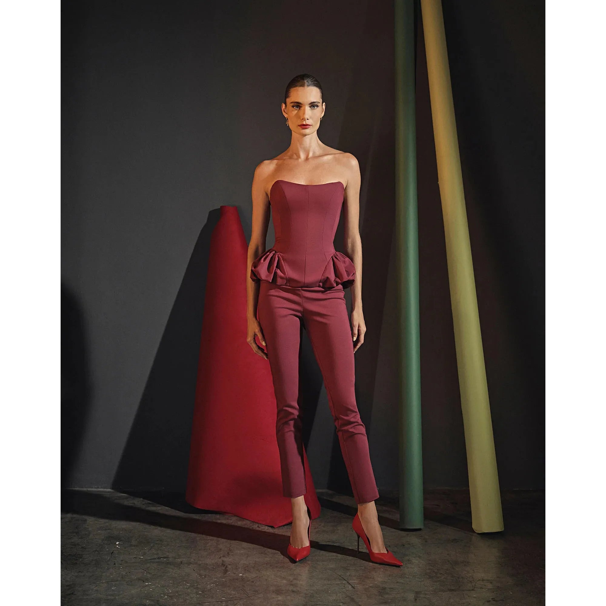 HL CAULE PANTS - WINE