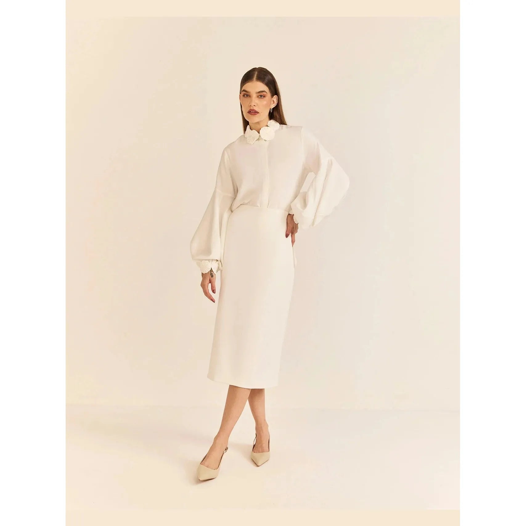 HL FUXIO BLOUSE WHITE