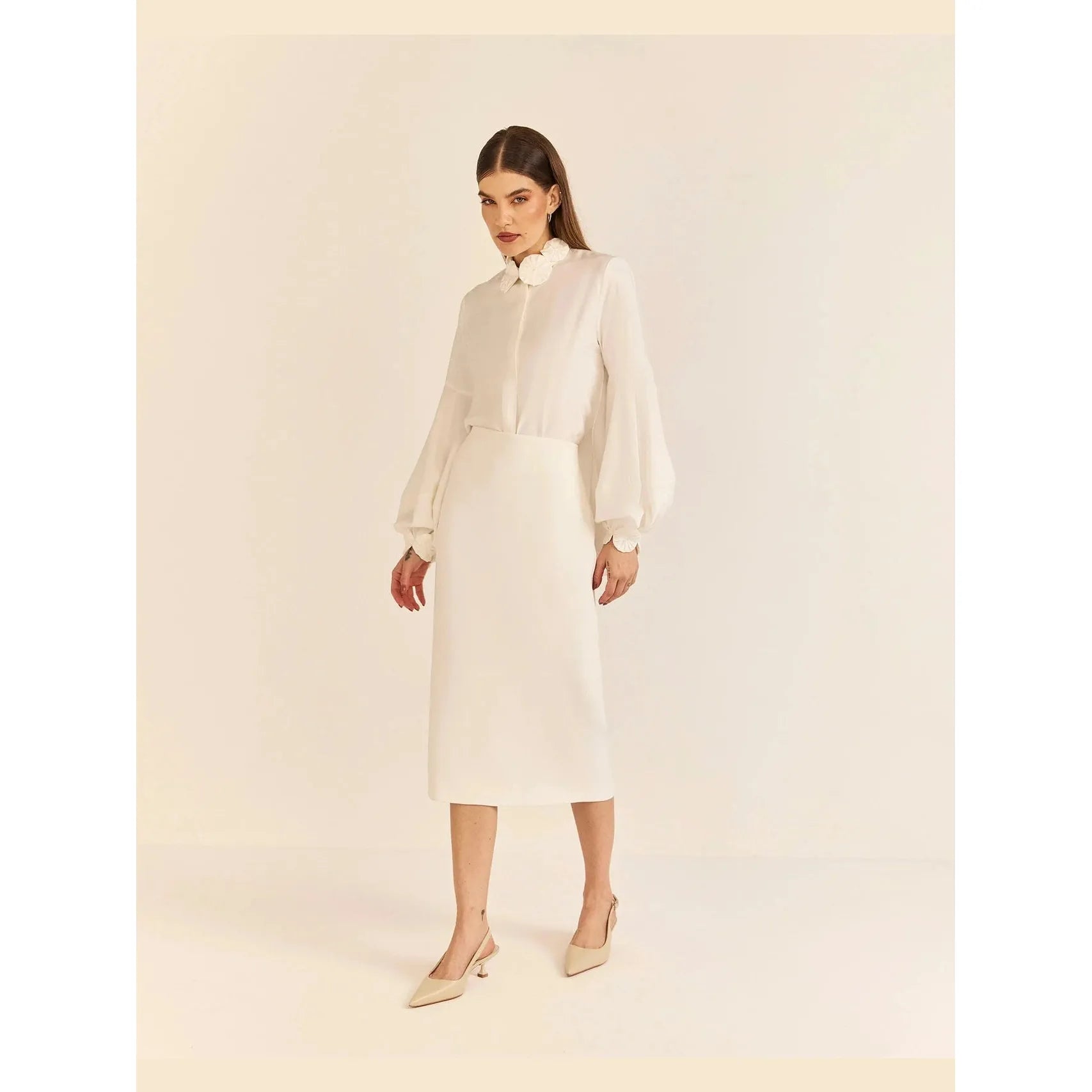 HL FUXIO BLOUSE WHITE