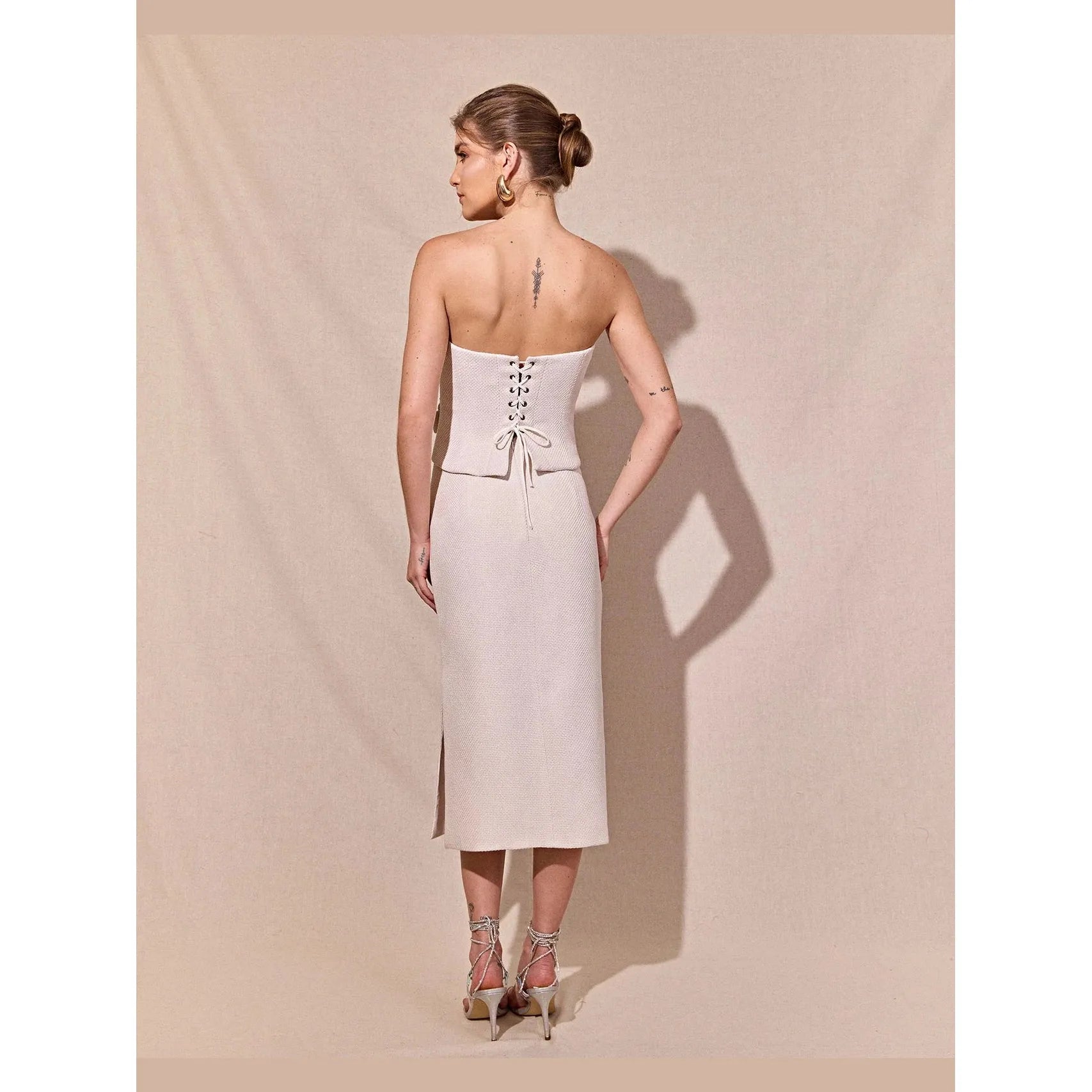 HL CORSET RECORTES NATURAL