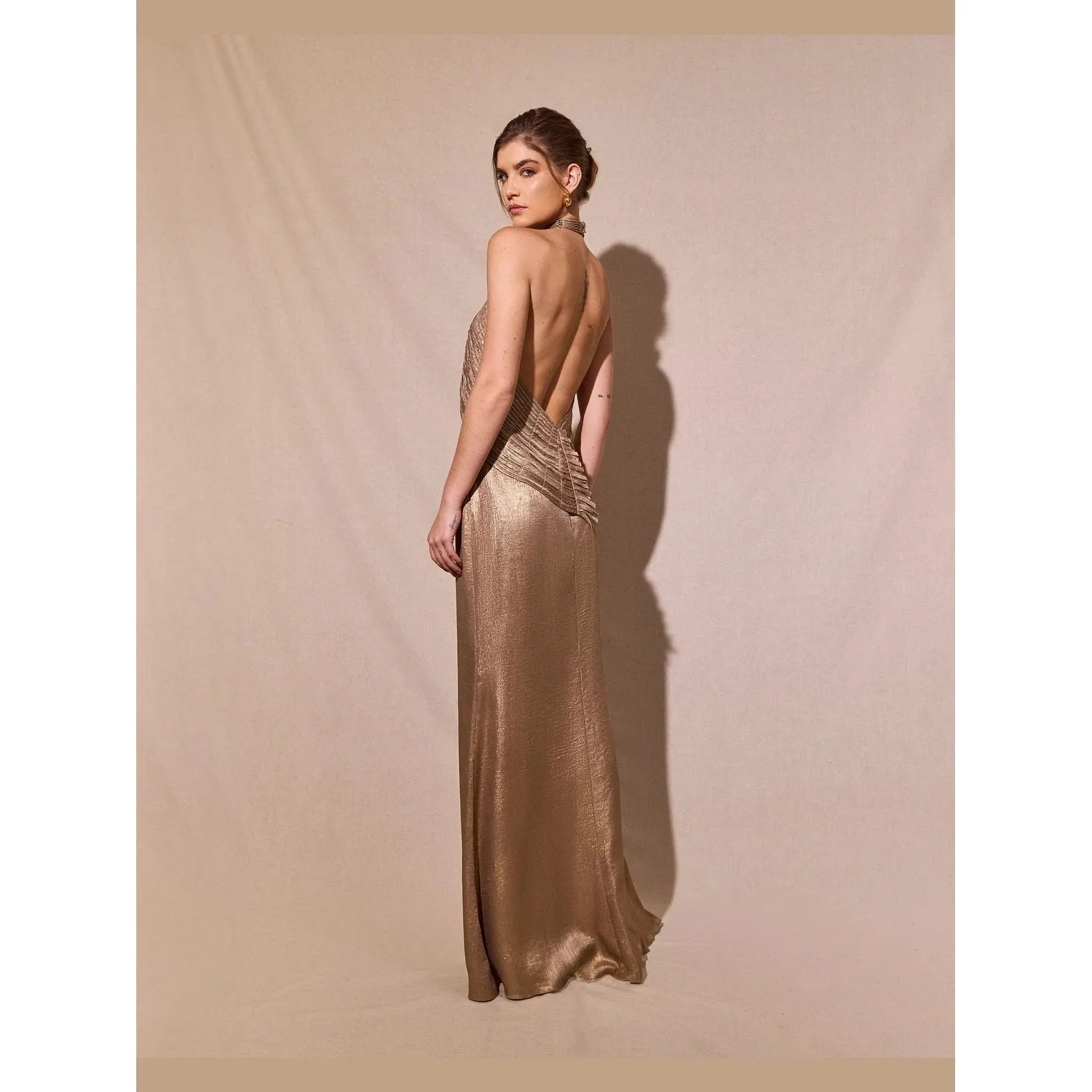 HL GLAMOUR GOLD TRAMA BLOUSE