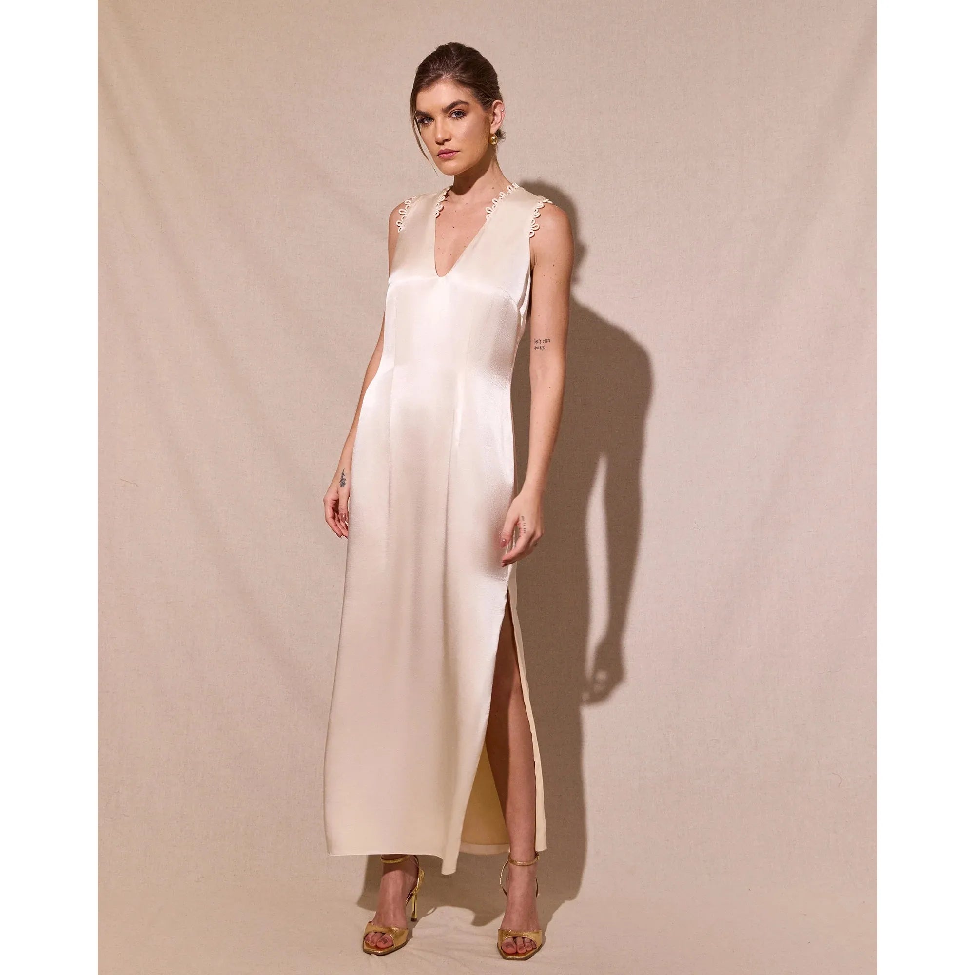 HL ROLOTES SATIN DRESS