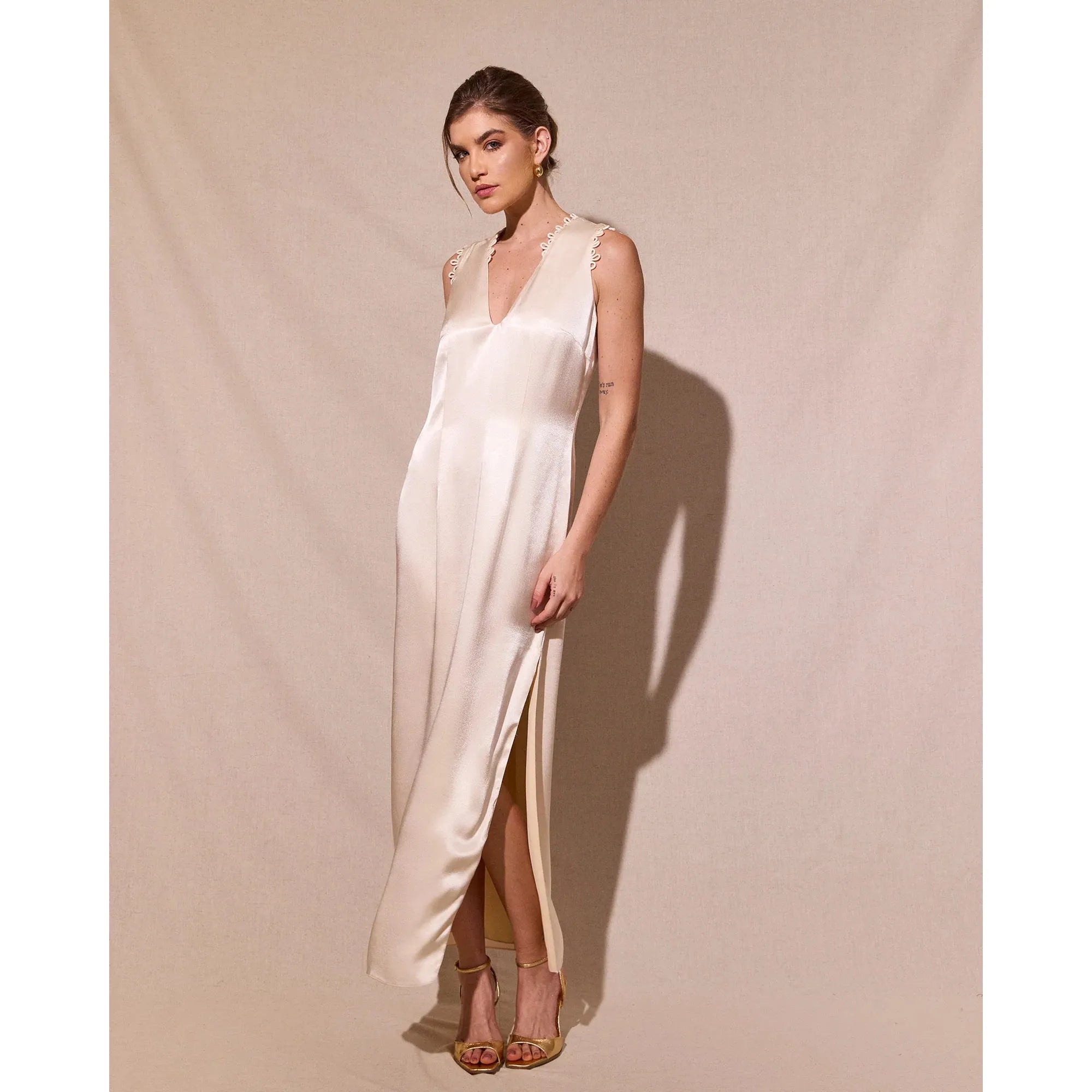 HL ROLOTES SATIN DRESS