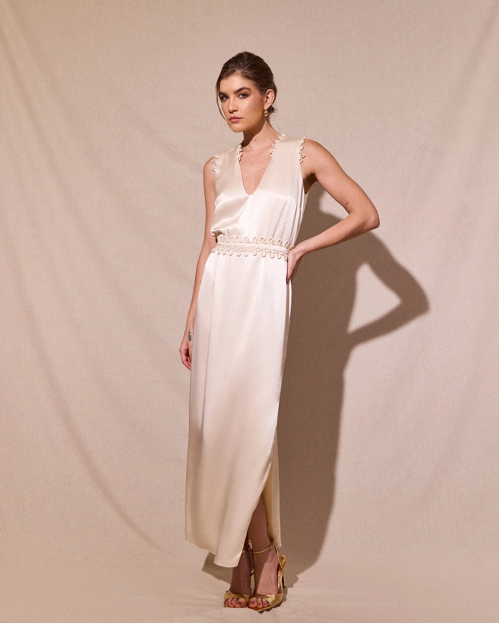 HL ROLOTES SATIN DRESS