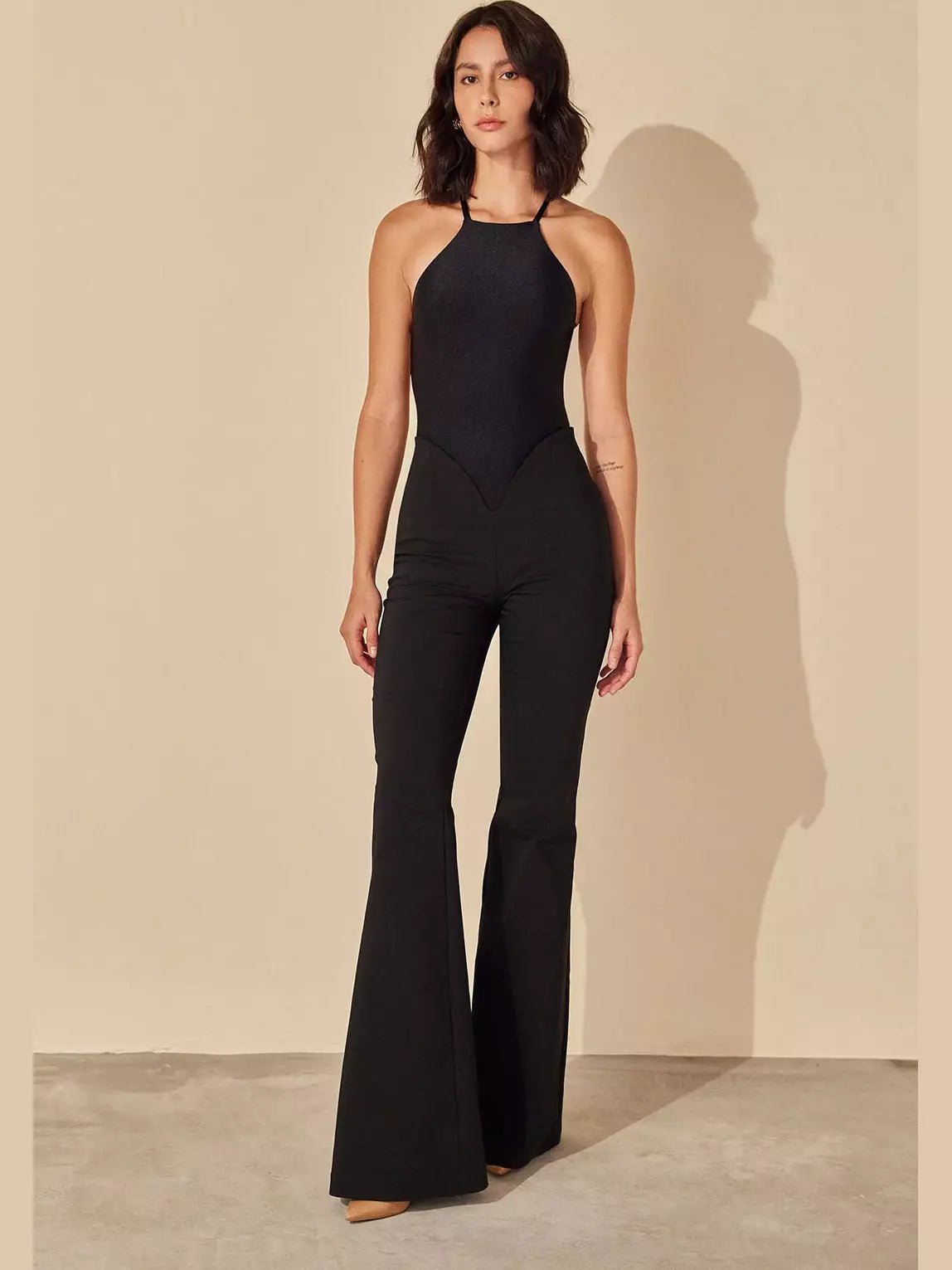 HL BACKLESS BODYSUIT BLACK