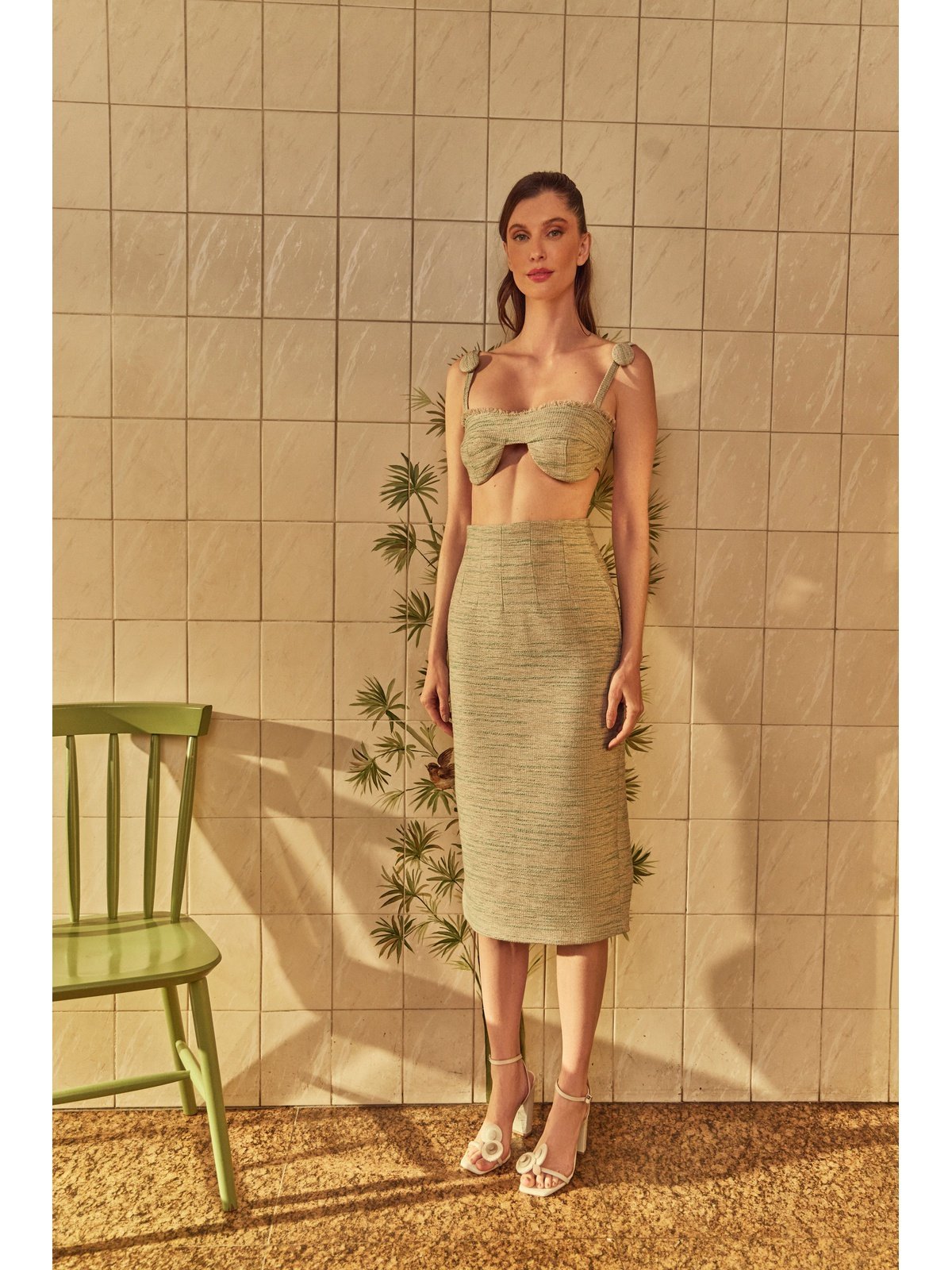 HL Delaunay Top Gray and Beige