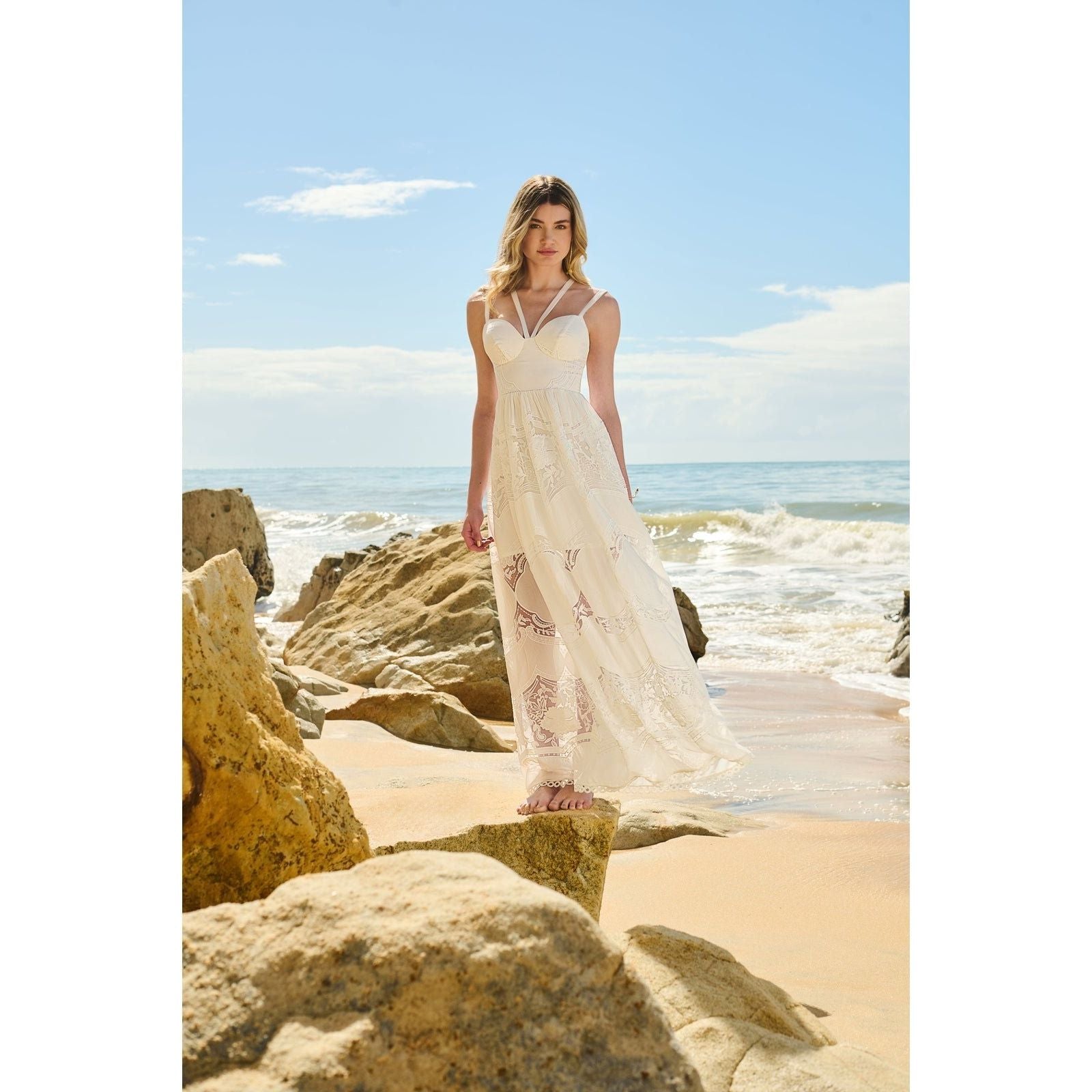 SK EMBROIDERY WHITE DRESS