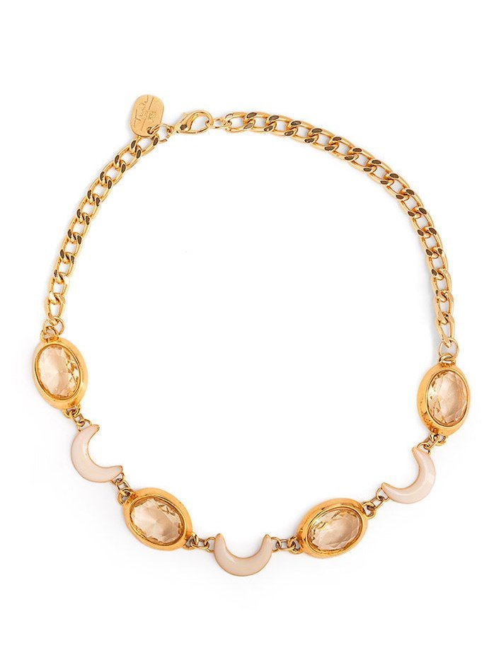 RB Tarsila Gold Moon Stone Necklace