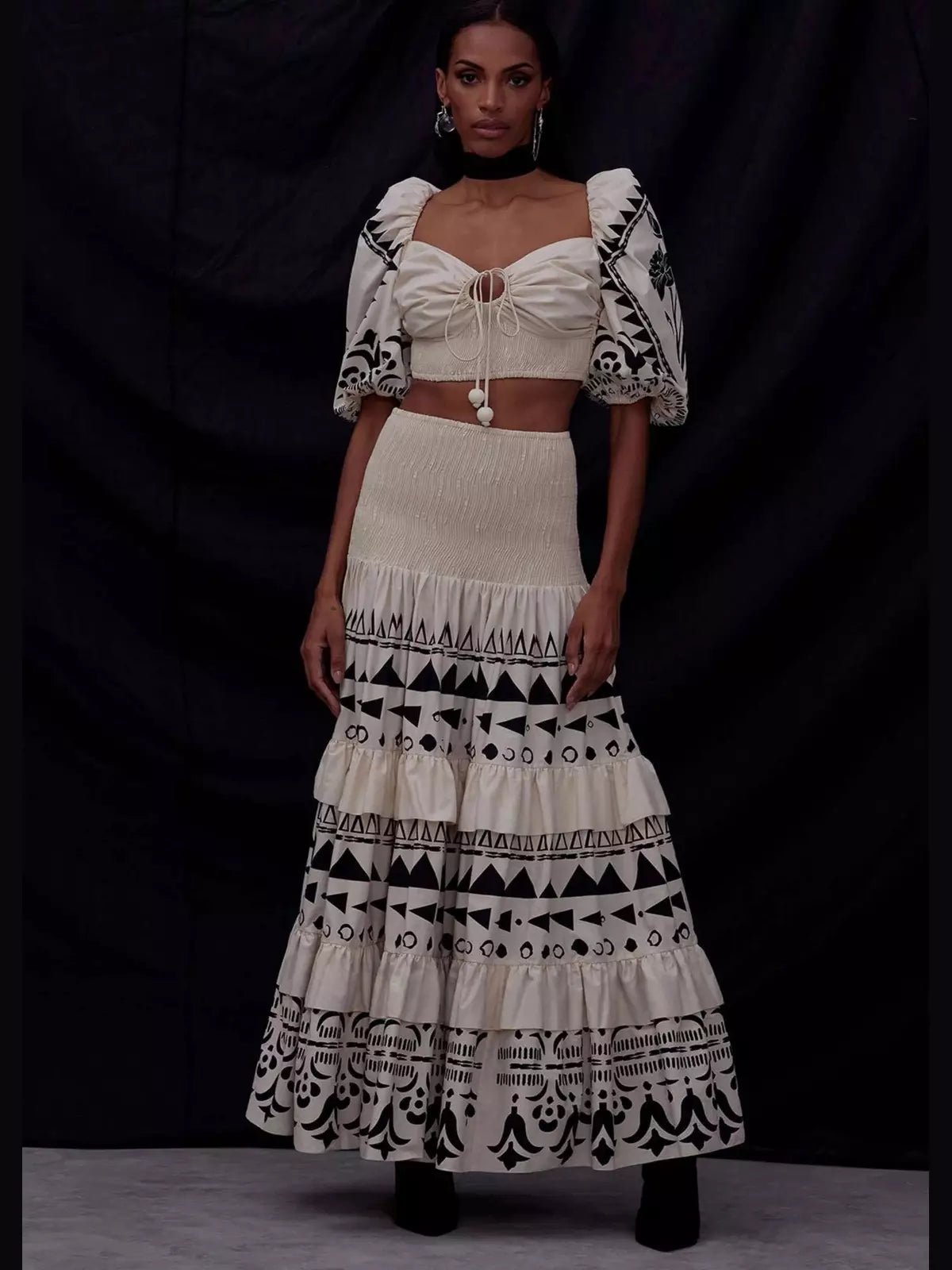 Amar Skirt and Blouse Set