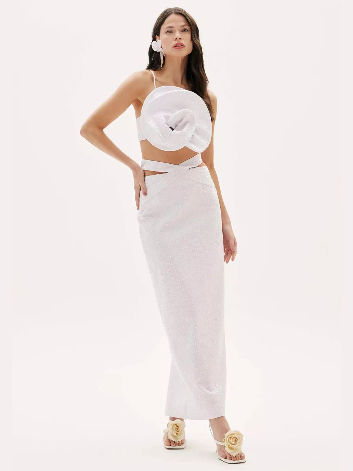 Amar Flower Cropped Top