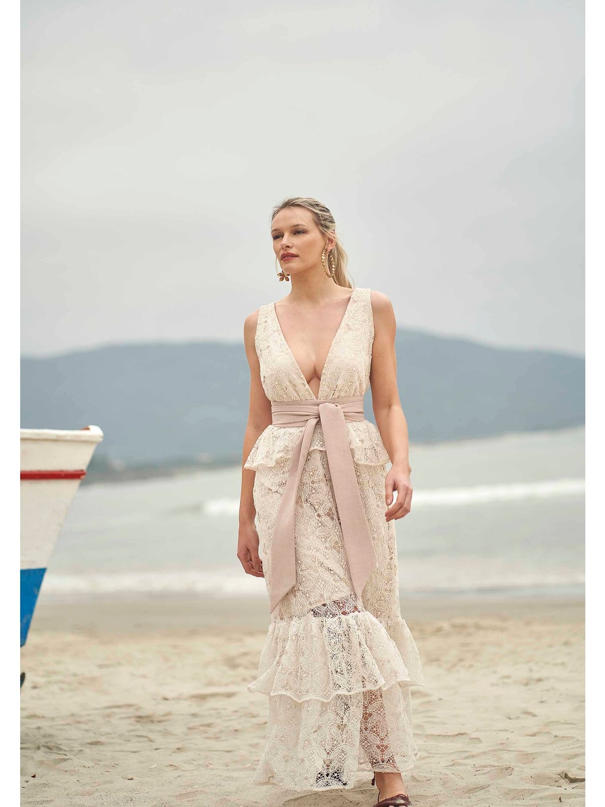 Embroidered Lagoon Dress