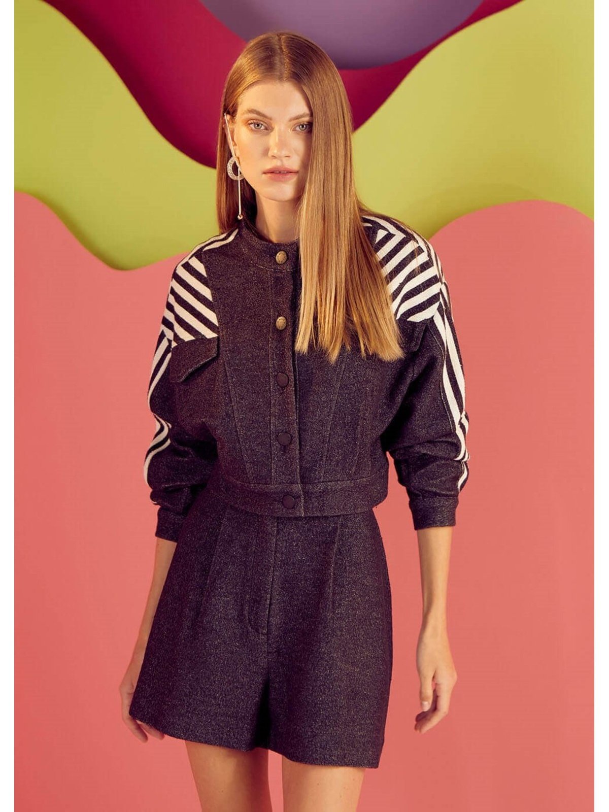 Bomber Jacket Two Piece Set